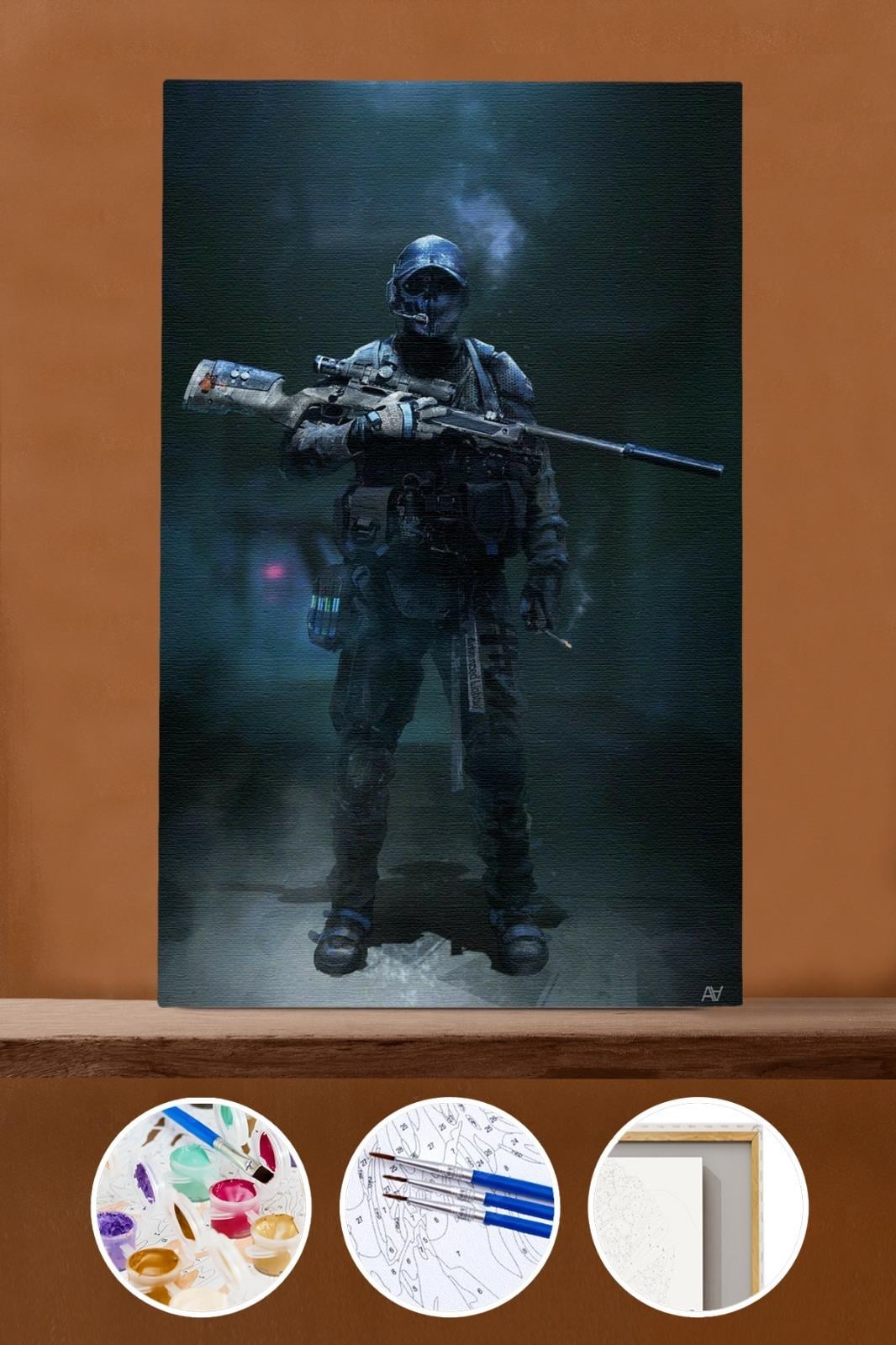 Sayılarla Boyama Seti Savaşçı