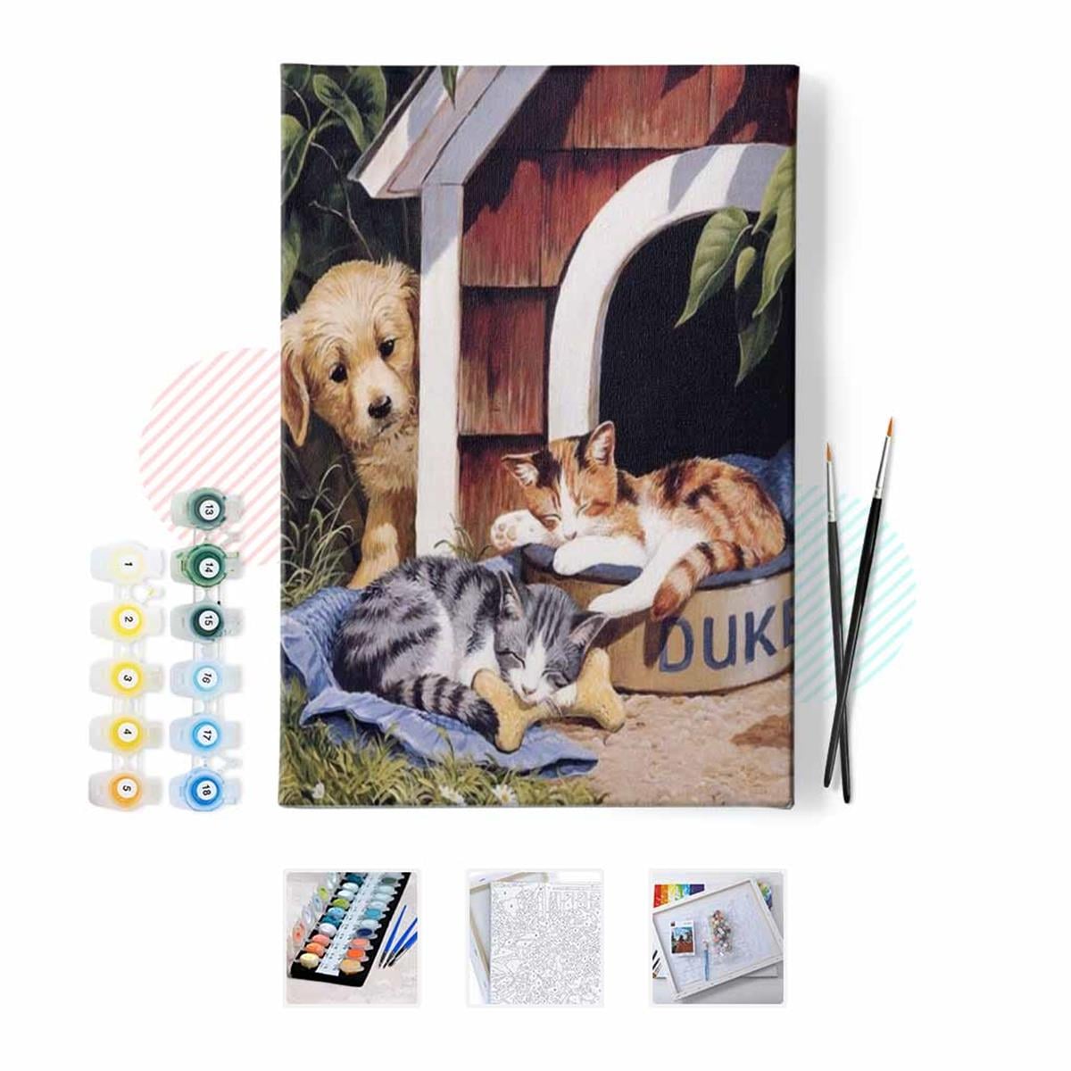 Sayılarla Boyama Seti Sevimli Dostlar