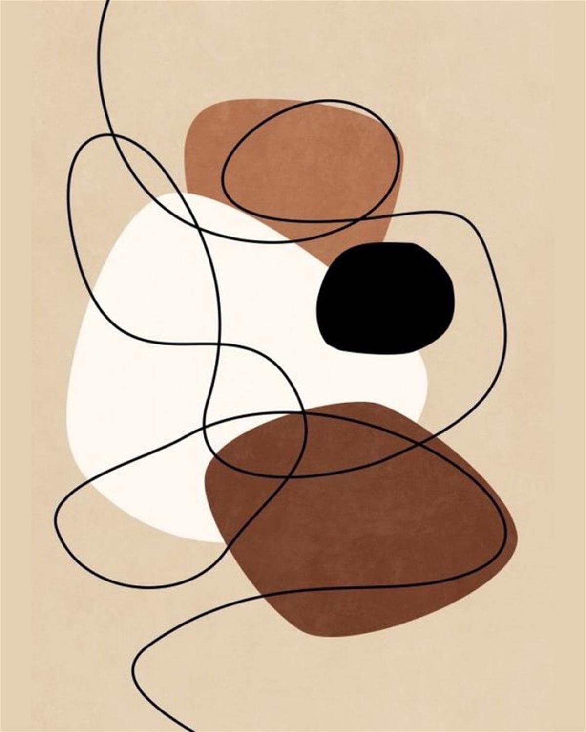 Sayılarla Boyama Seti Soyut Çizgiler 5