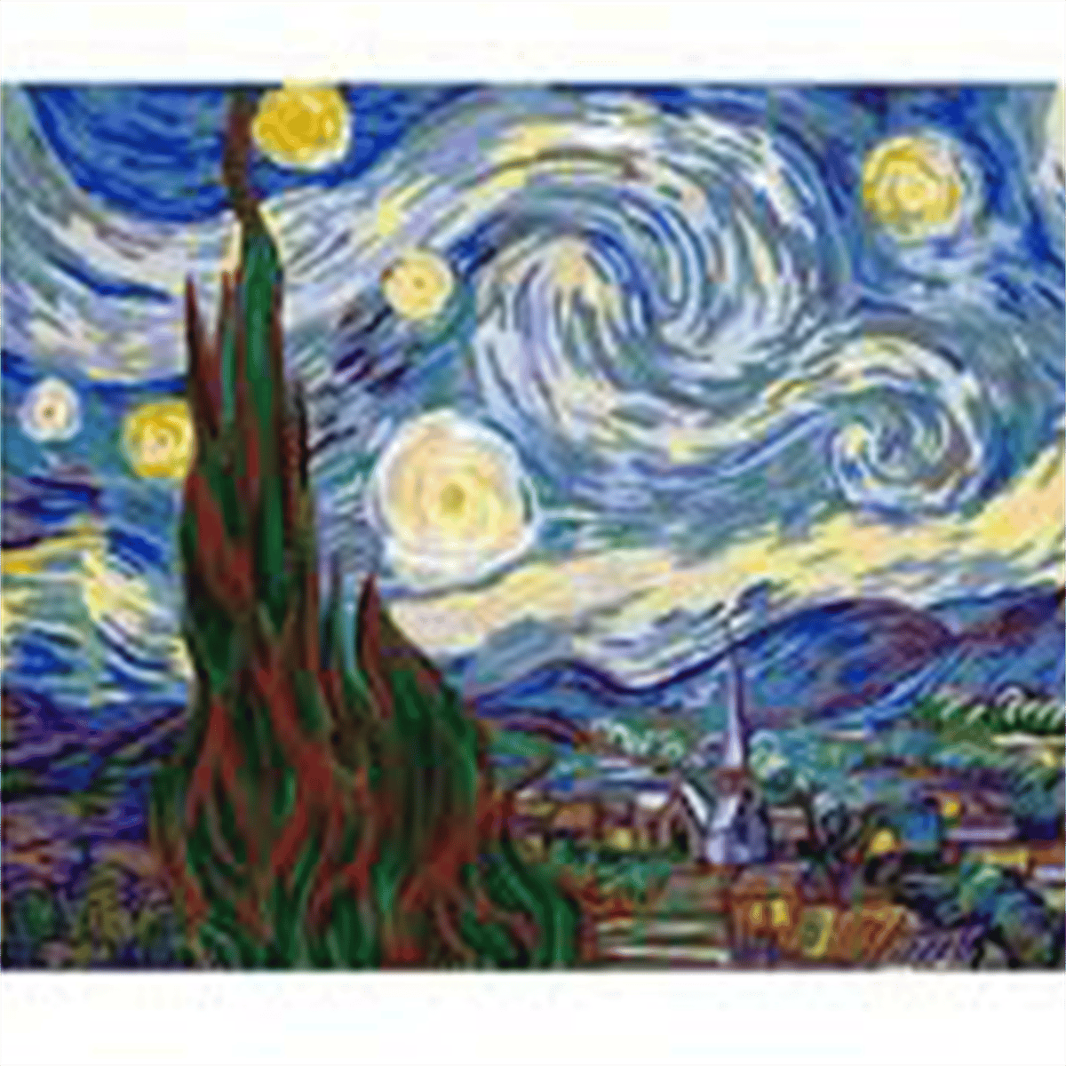 Sayılarla Boyama Seti Van Gogh Yıldızlı Geceler 60x75cm