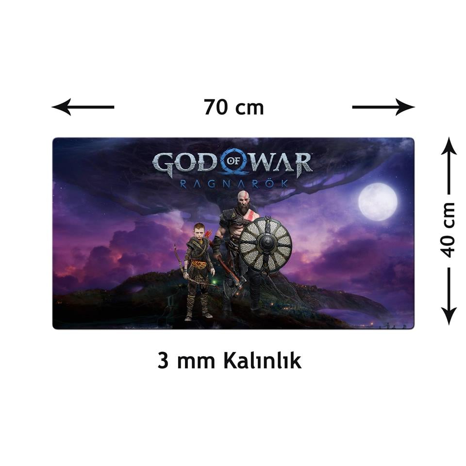 God of War Ragnarok XL 70x40 Cm Oyuncu Gaming Mouse Pad