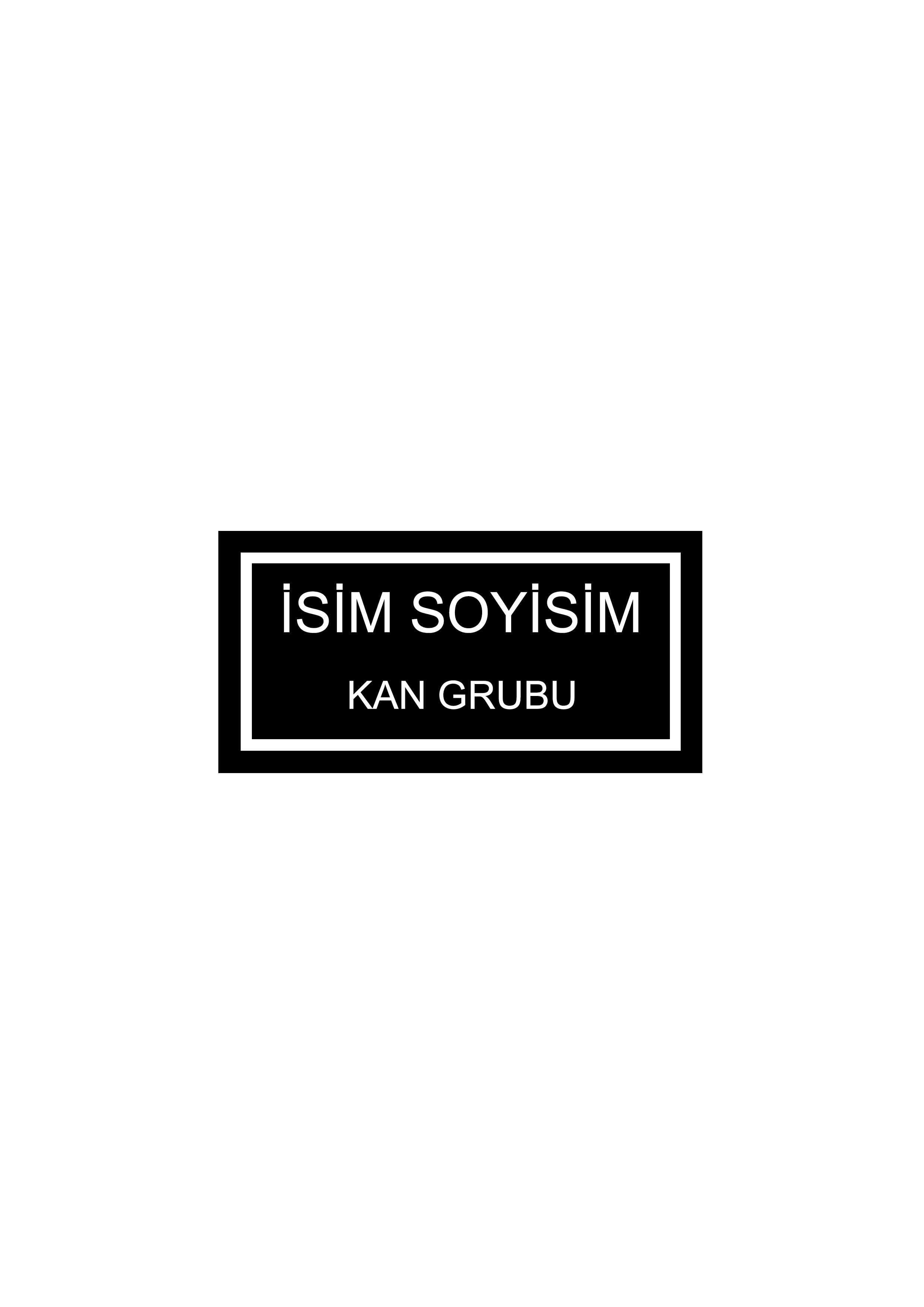 Kendin Tasarla Arma Peç Patch Yama İsimlik 32