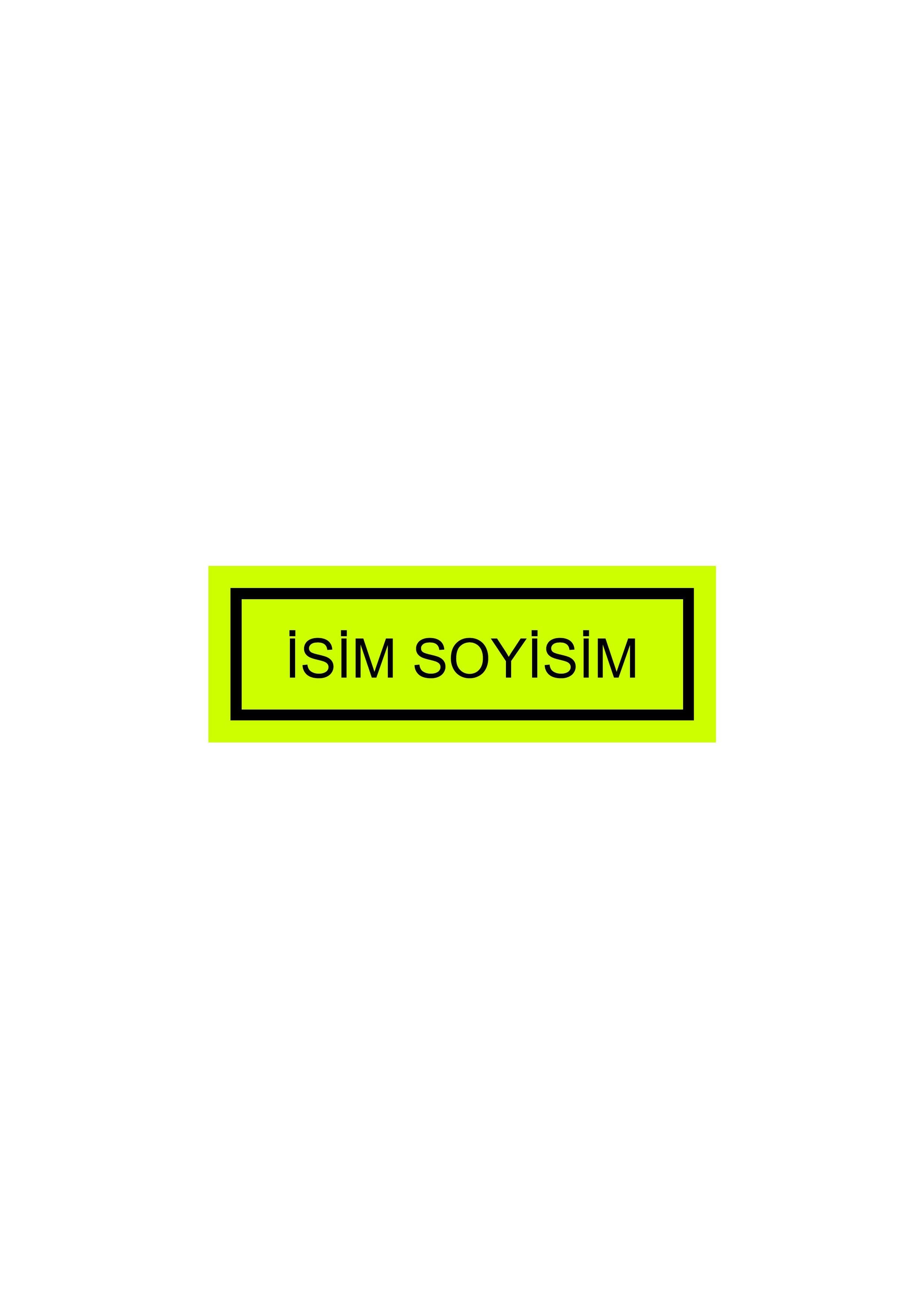 Kendin Tasarla Arma Peç Patch Yama İsimlik 37