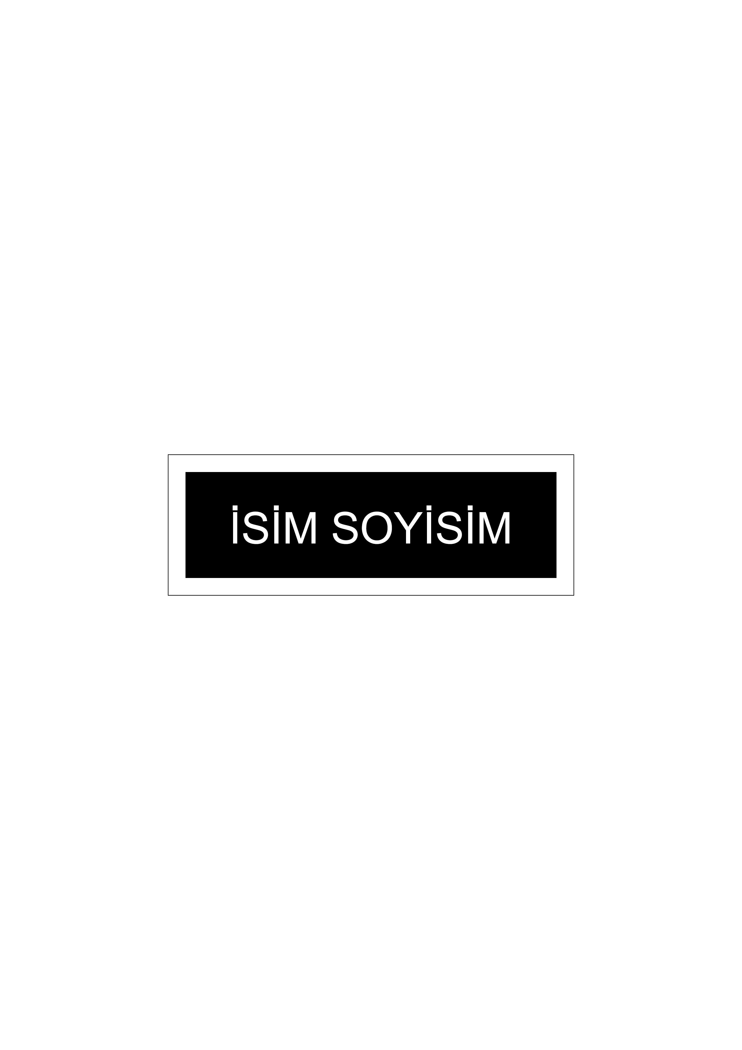 Kendin Tasarla Arma Peç Patch Yama İsimlik 33