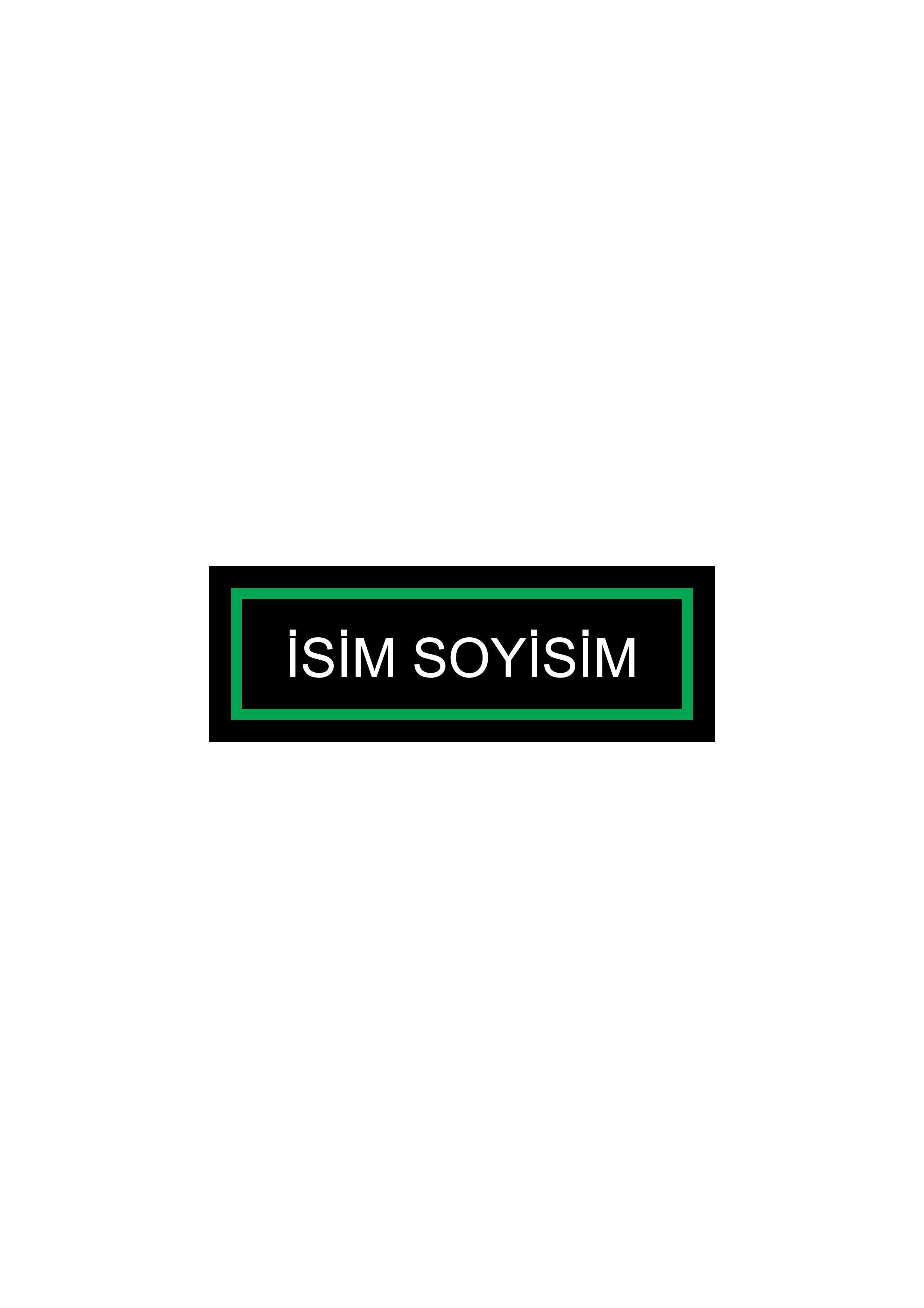 Kendin Tasarla Arma Peç Patch Yama İsimlik 41