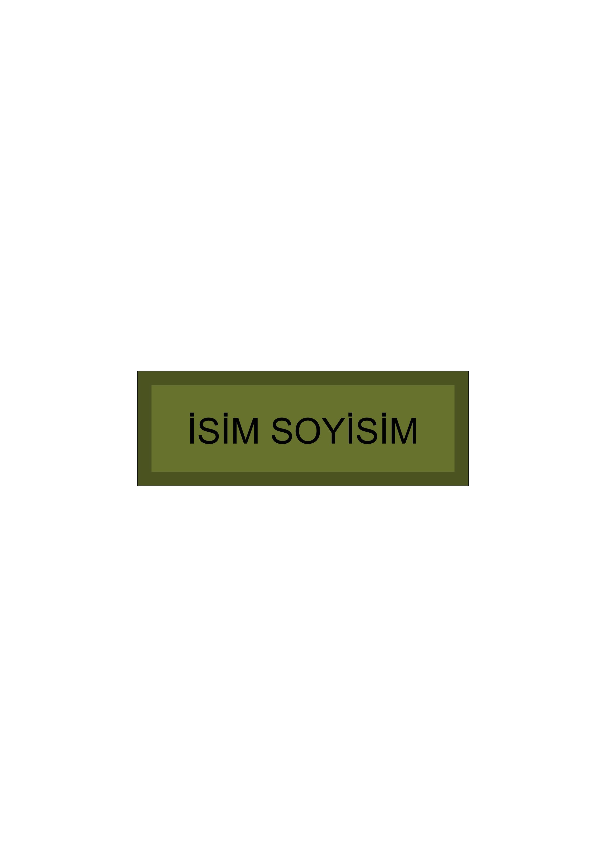 Kendin Tasarla Arma Peç Patch Yama İsimlik 17