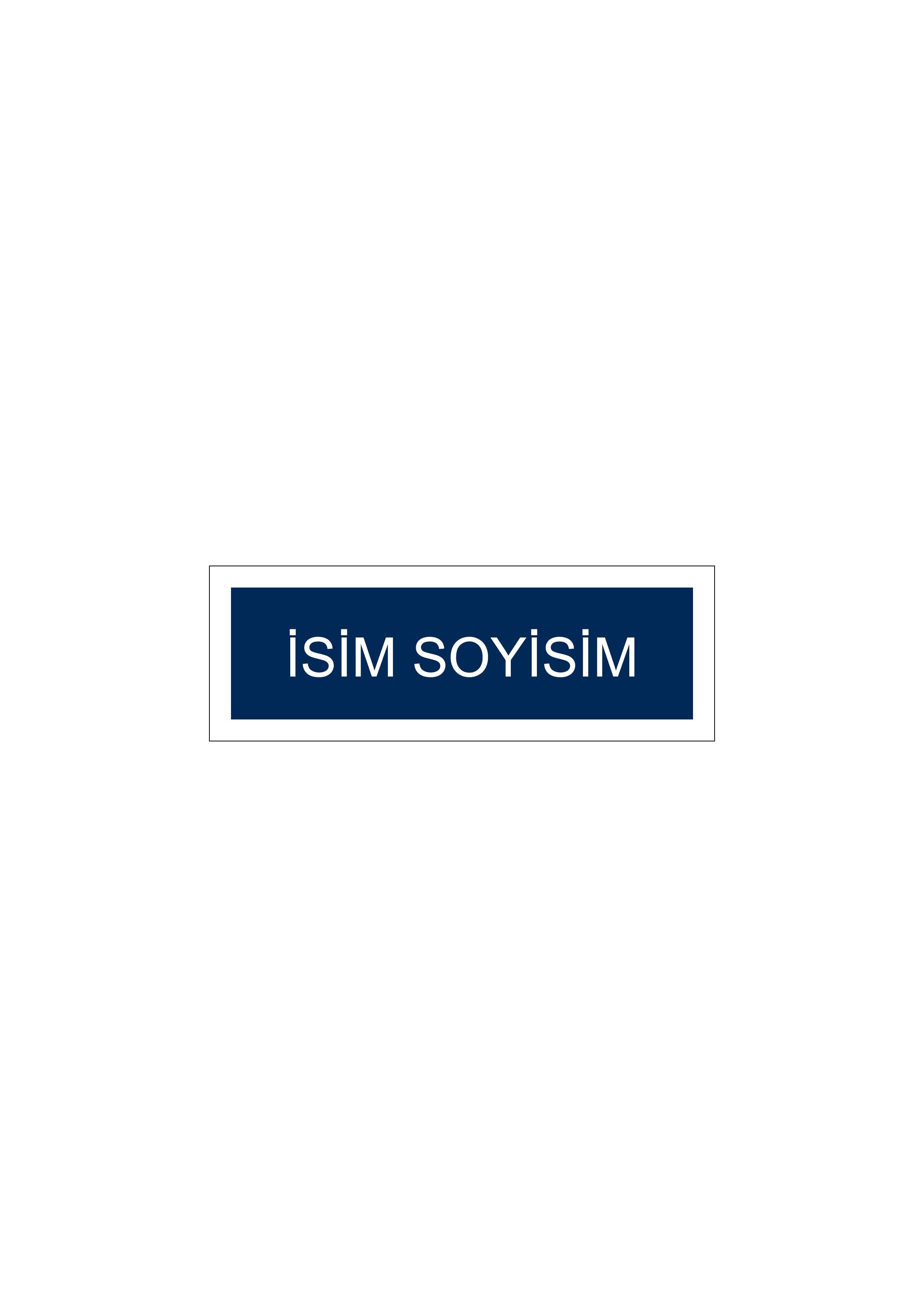 Kendin Tasarla Arma Peç Patch Yama İsimlik 35