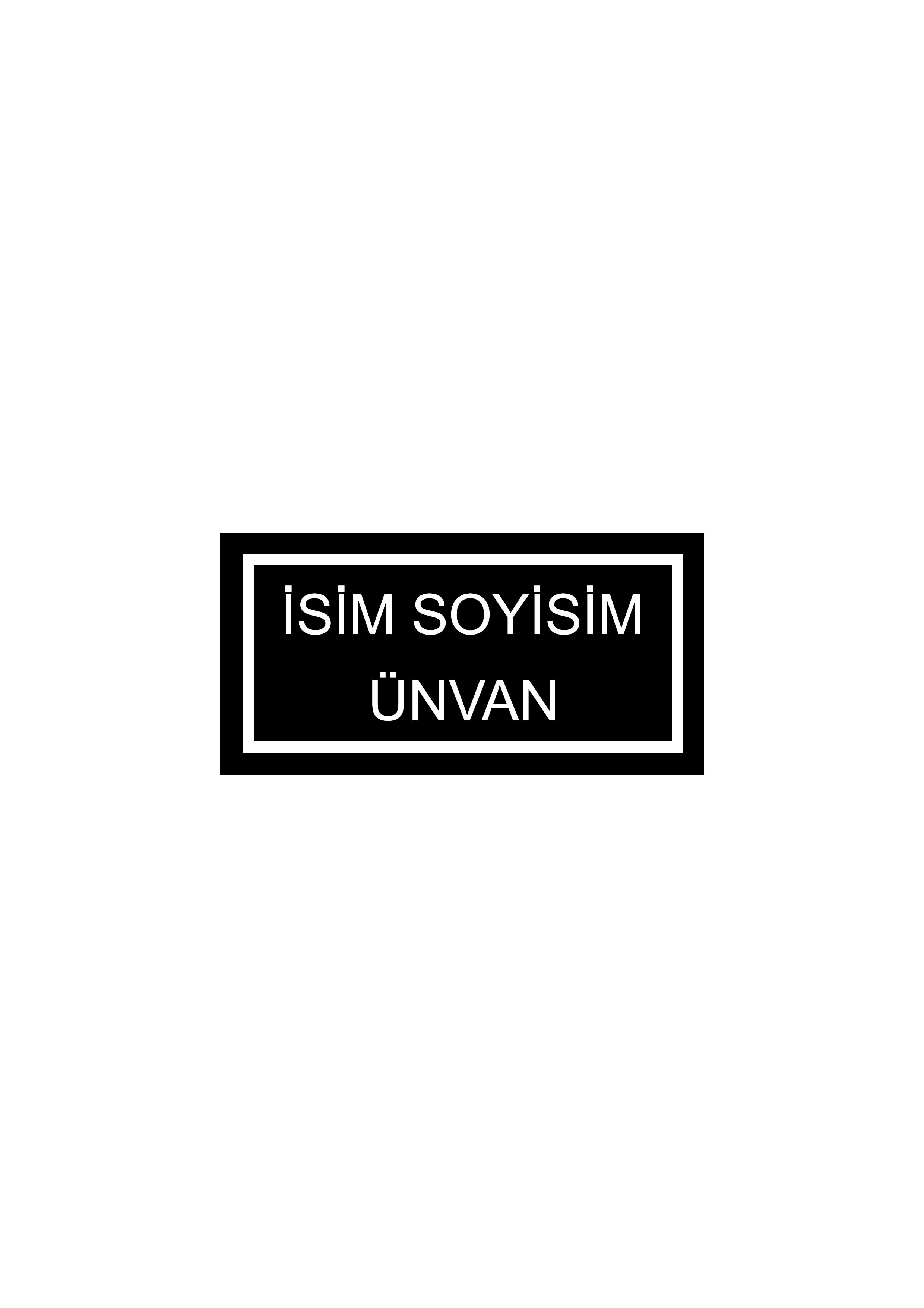 Kendin Tasarla Arma Peç Patch Yama İsimlik 45