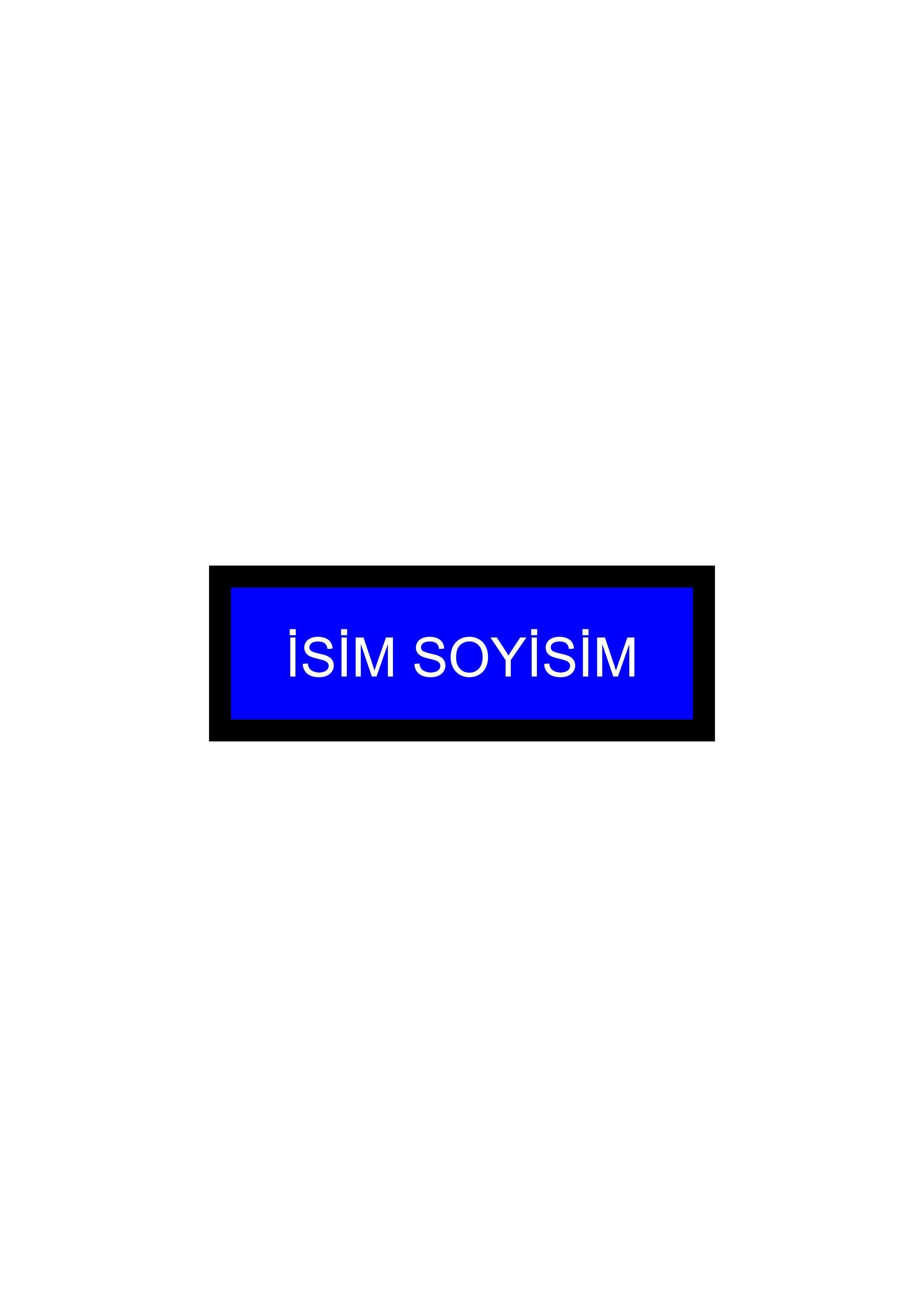 Kendin Tasarla Arma Peç Patch Yama İsimlik 30