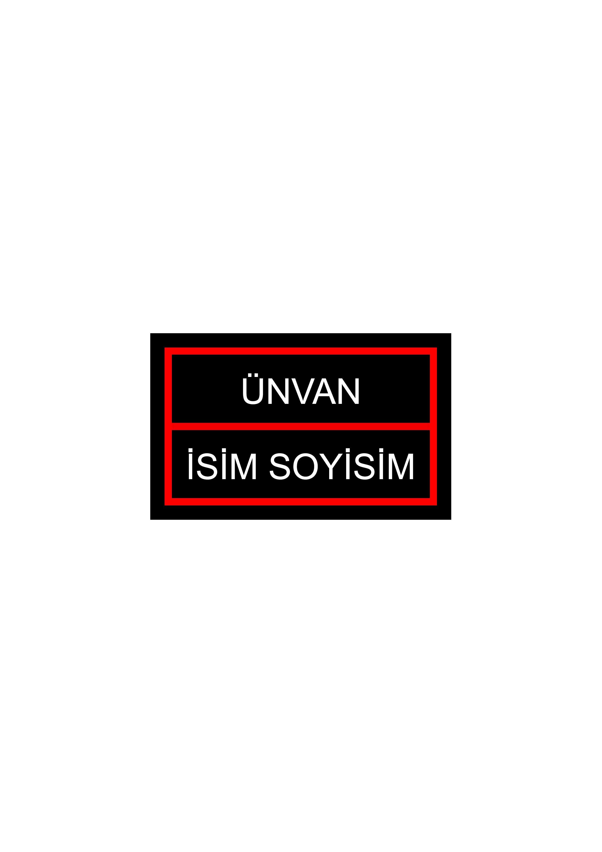 Kendin Tasarla Arma Peç Patch Yama İsimlik 24