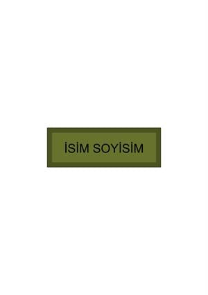 Kendin Tasarla Arma Peç Patch Yama İsimlik 17