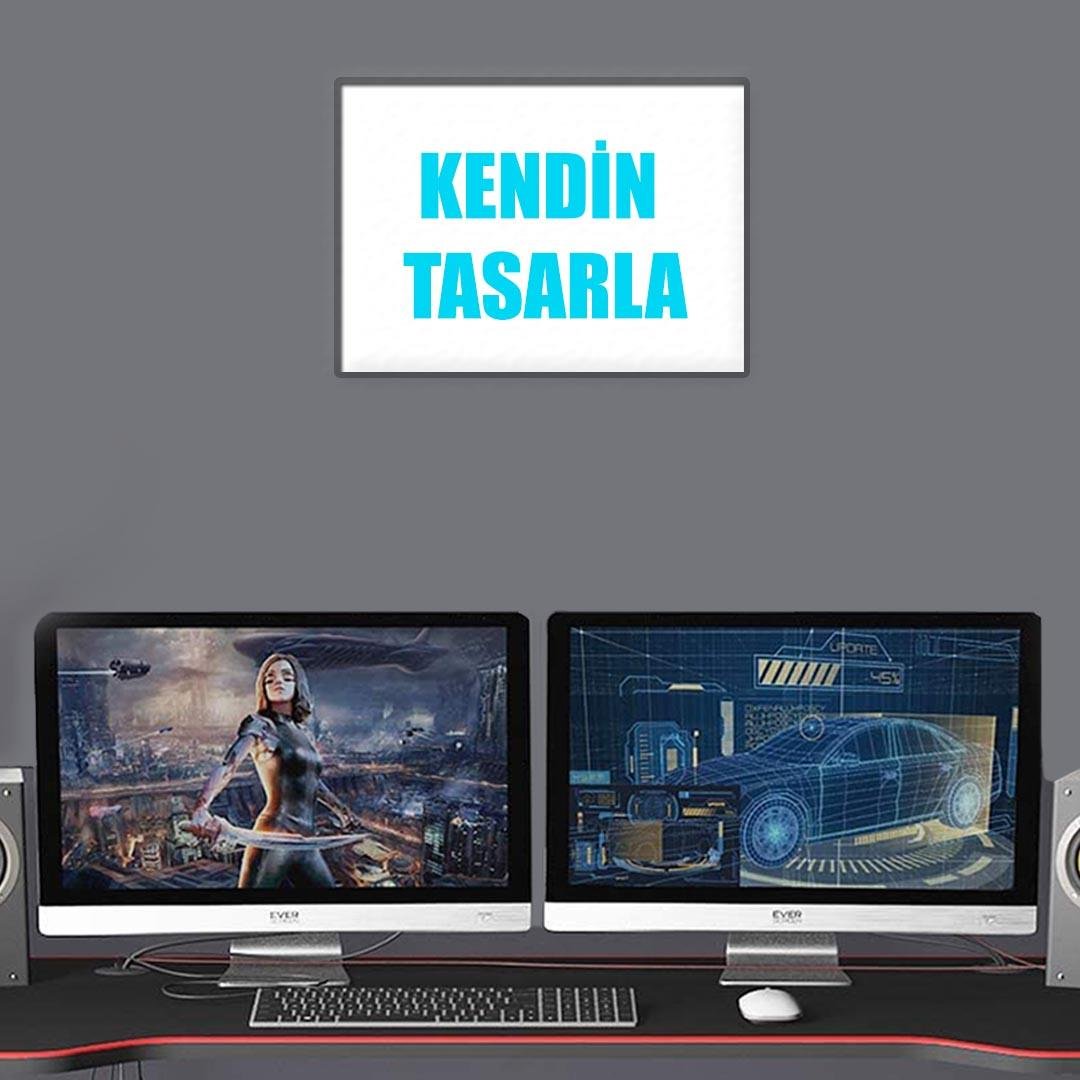 Kendin Tasarla Ahşap Poster