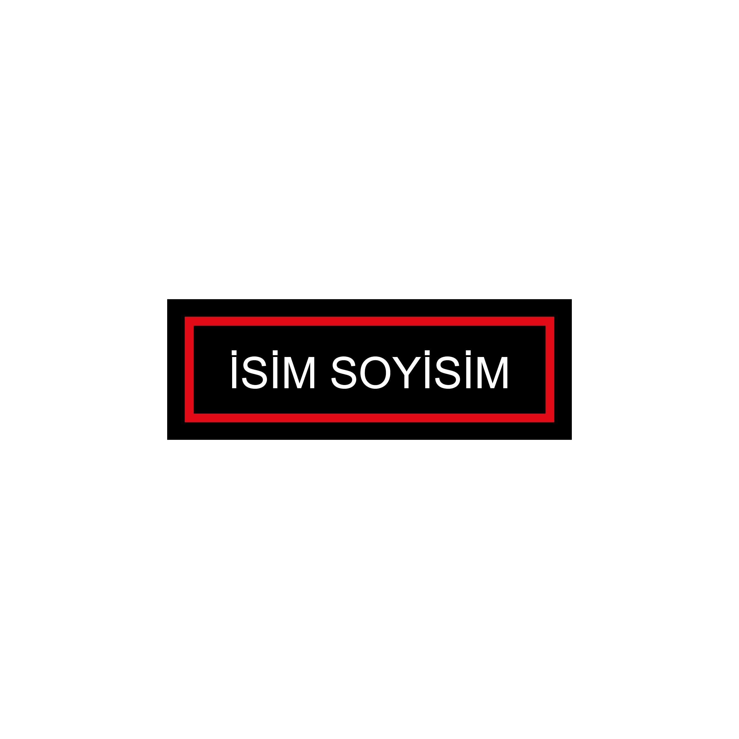 Kendin Tasarla Arma Peç Patch Yama İsimlik 5