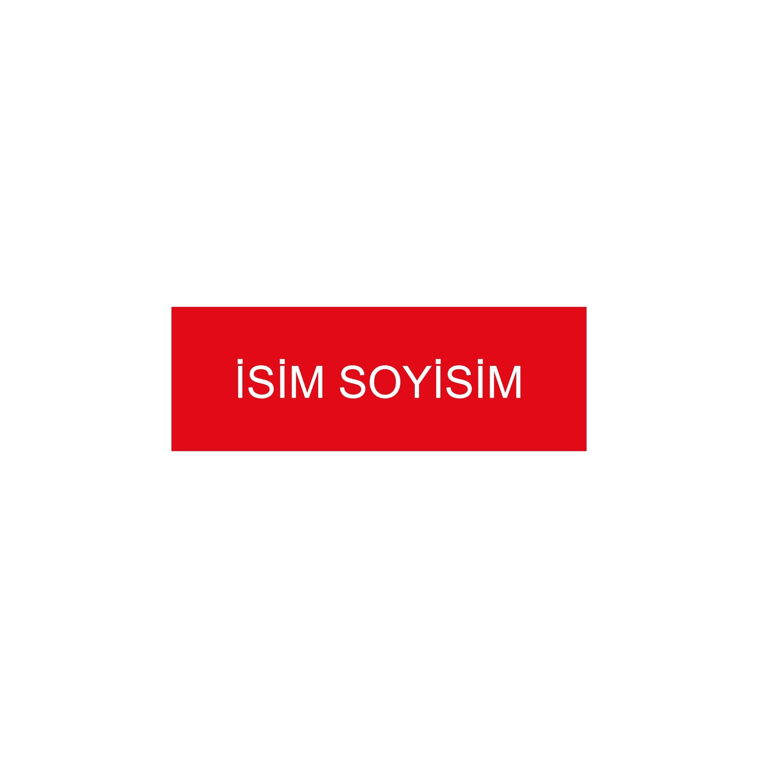 Kendin Tasarla Arma Peç Patch Yama İsimlik 8