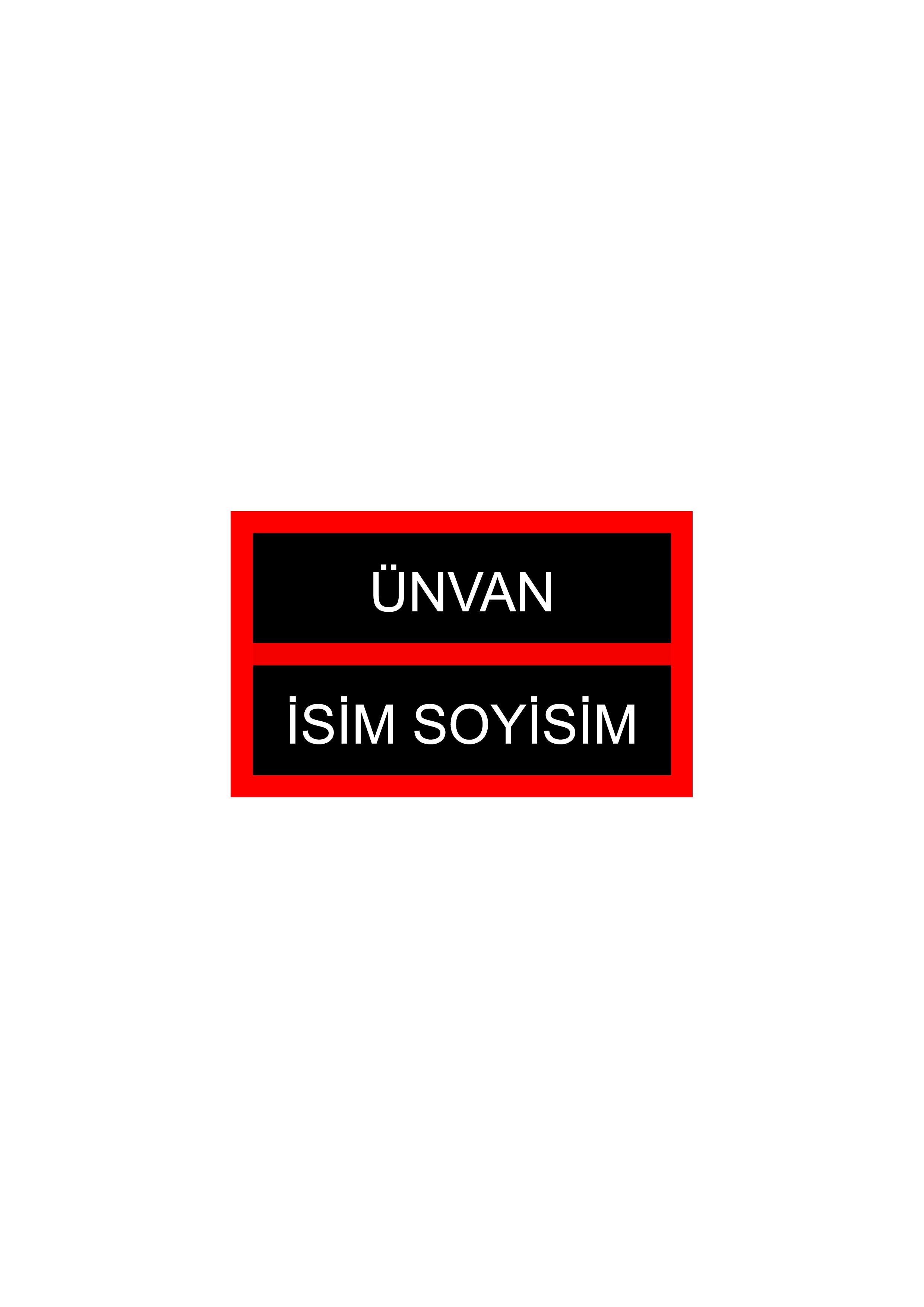 Kendin Tasarla Arma Peç Patch Yama İsimlik 29