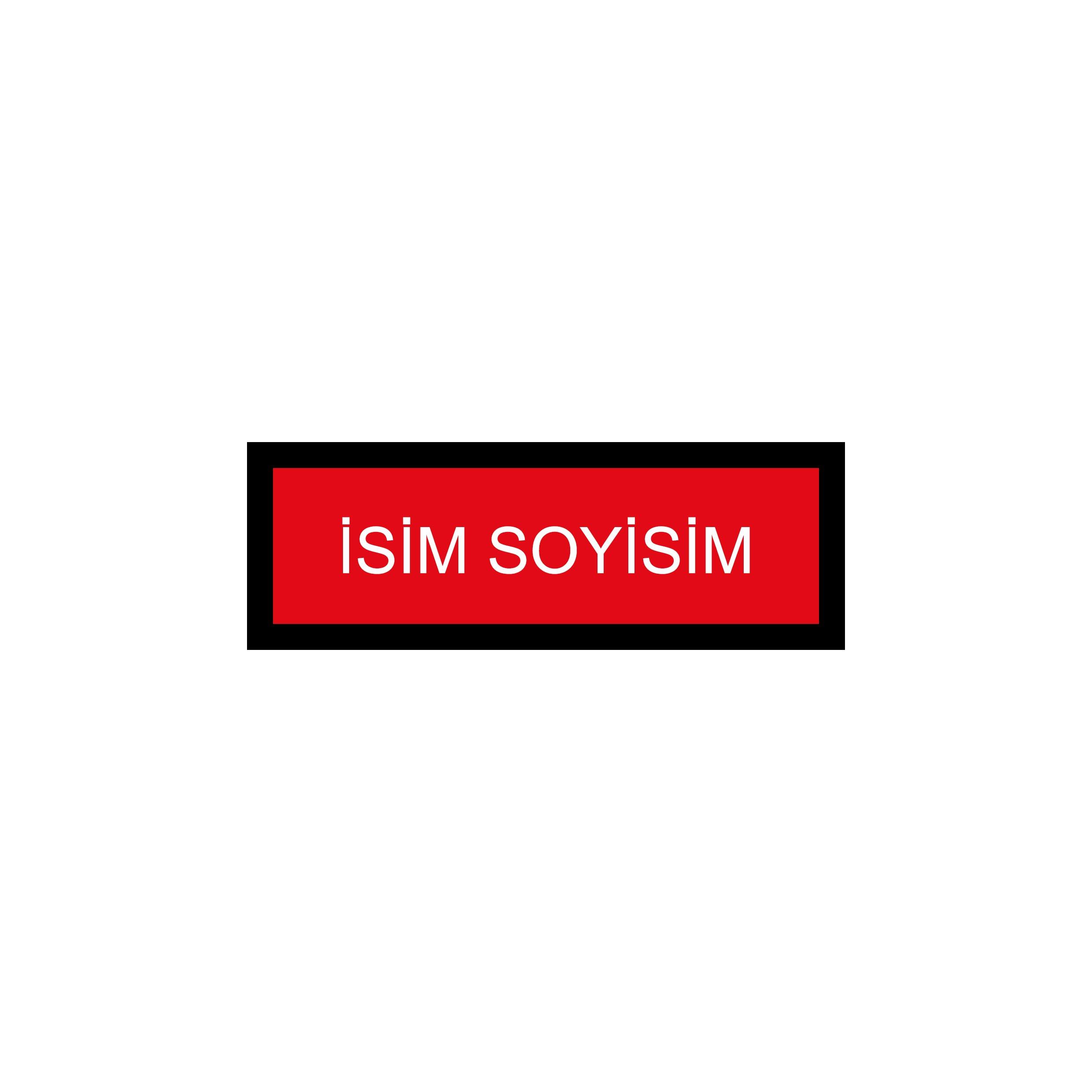 Kendin Tasarla Arma Peç Patch Yama İsimlik 7
