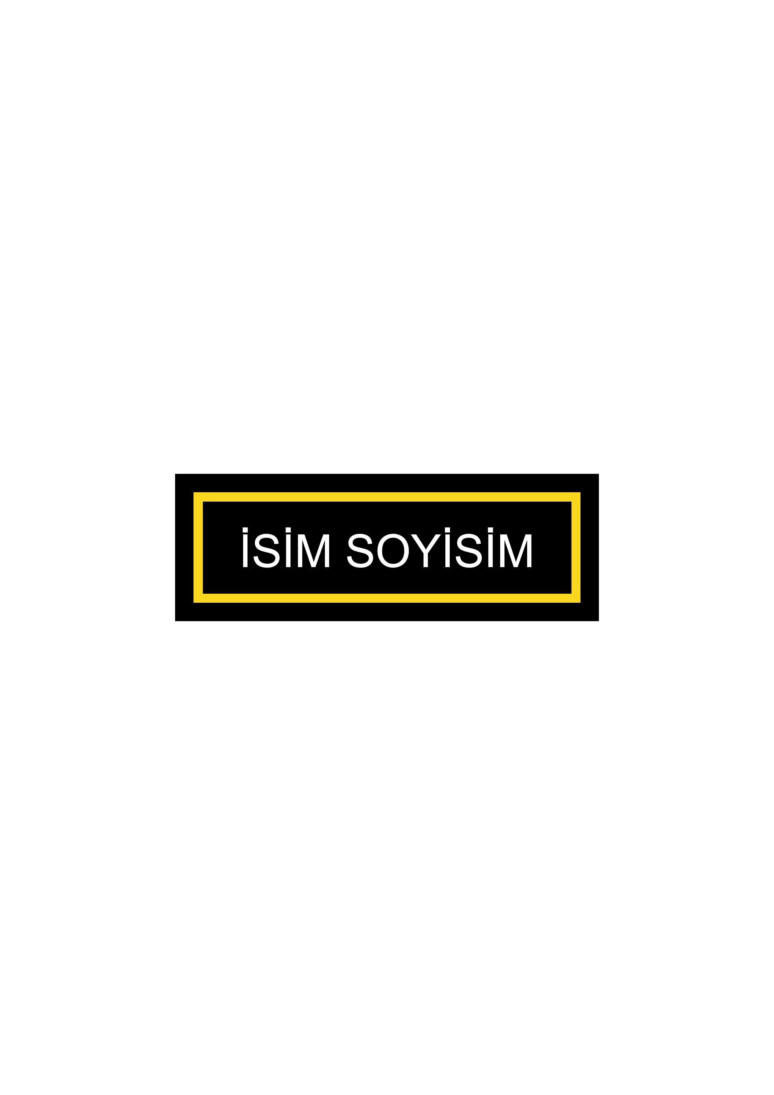 Kendin Tasarla Arma Peç Patch Yama İsimlik 9