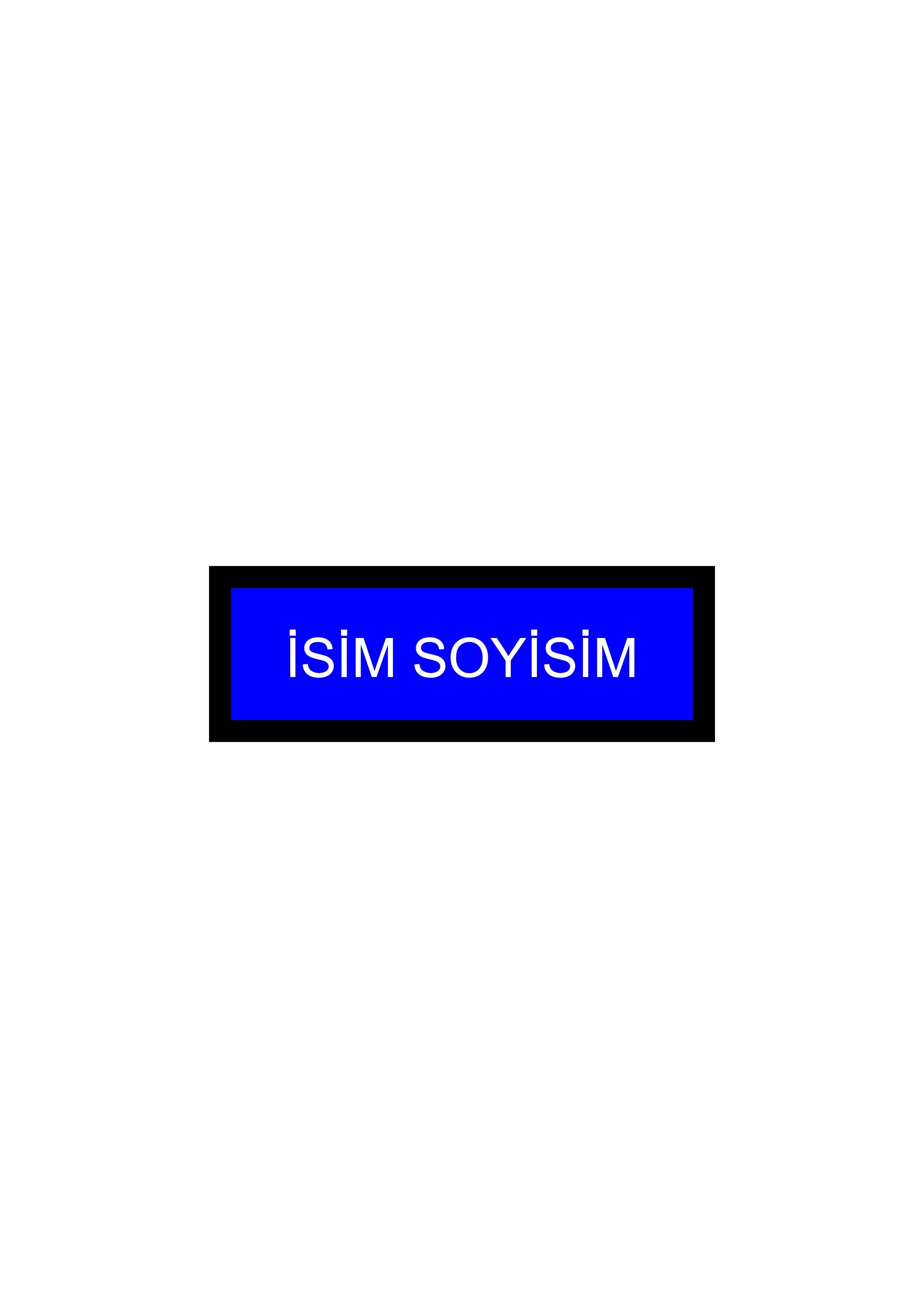 Kendin Tasarla Arma Peç Patch Yama İsimlik 30