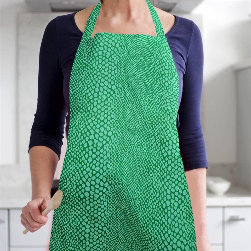 Yeşil Önlük Chef Aşçı Şef Mutfak Önlüğü