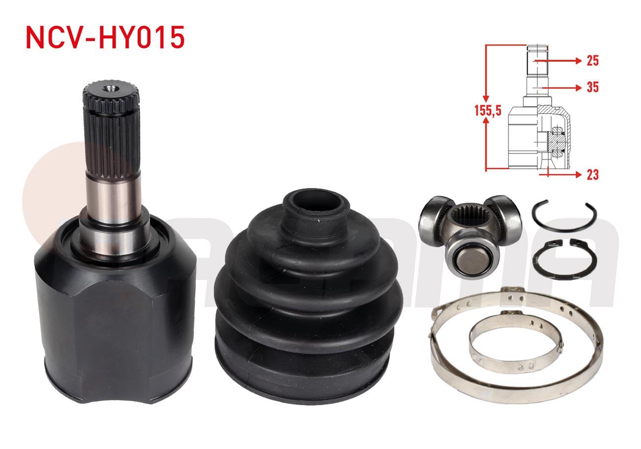 AKS KAFASI SOL ON IC 23X25X60 UZUNLUK 152,8mm HYUNDAI ACCENT ADMIRE 1.5 CRDI 2003-2006