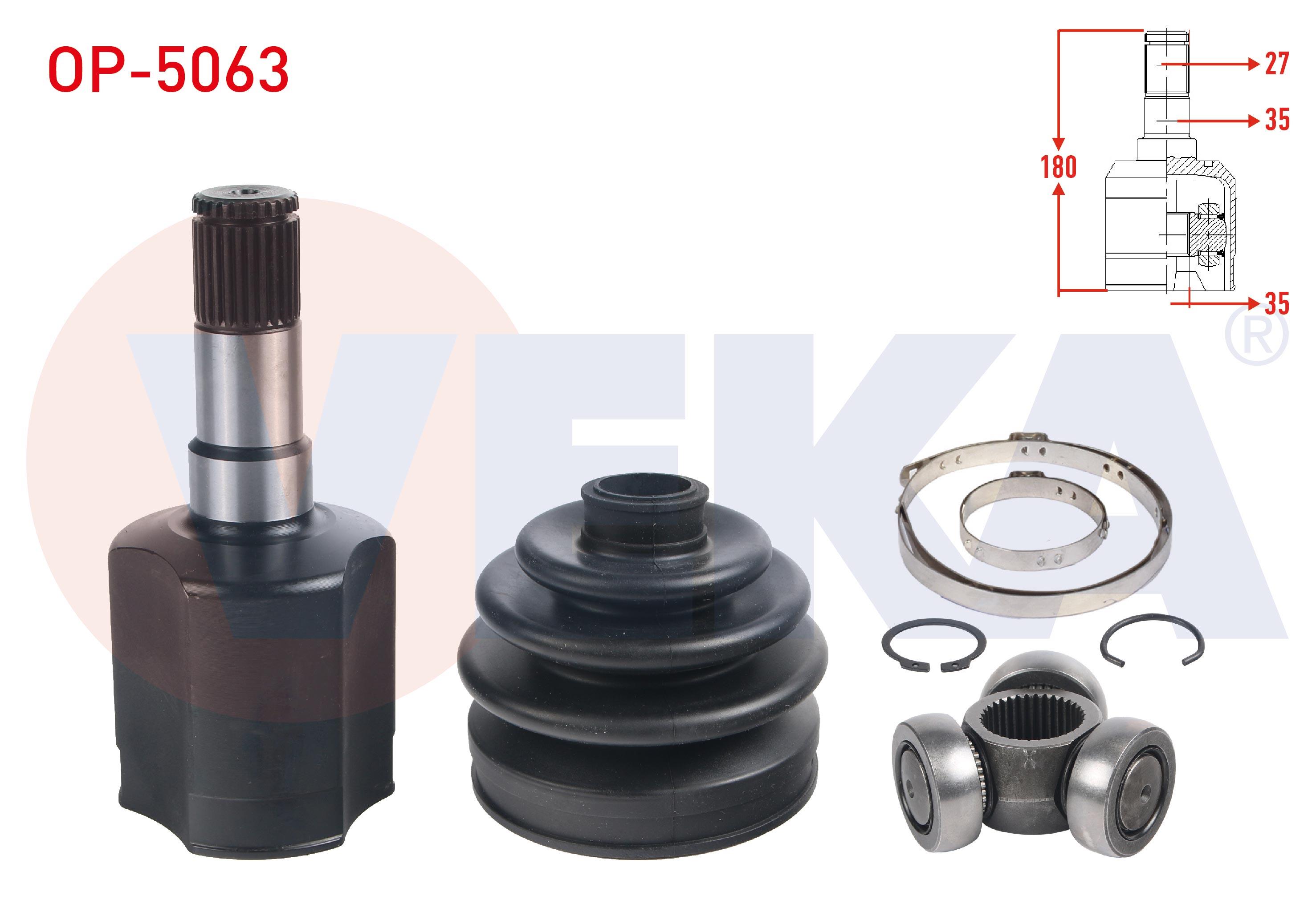 AKS KAFASI SOL ON IC 27X34X35 UZUNLUK 180mm OPEL ANTARA 2.0 CDTI 4X4 2007-/ CHEVROLET CAPTIVA (C100) 2.0 D 4X4 2006-2014
