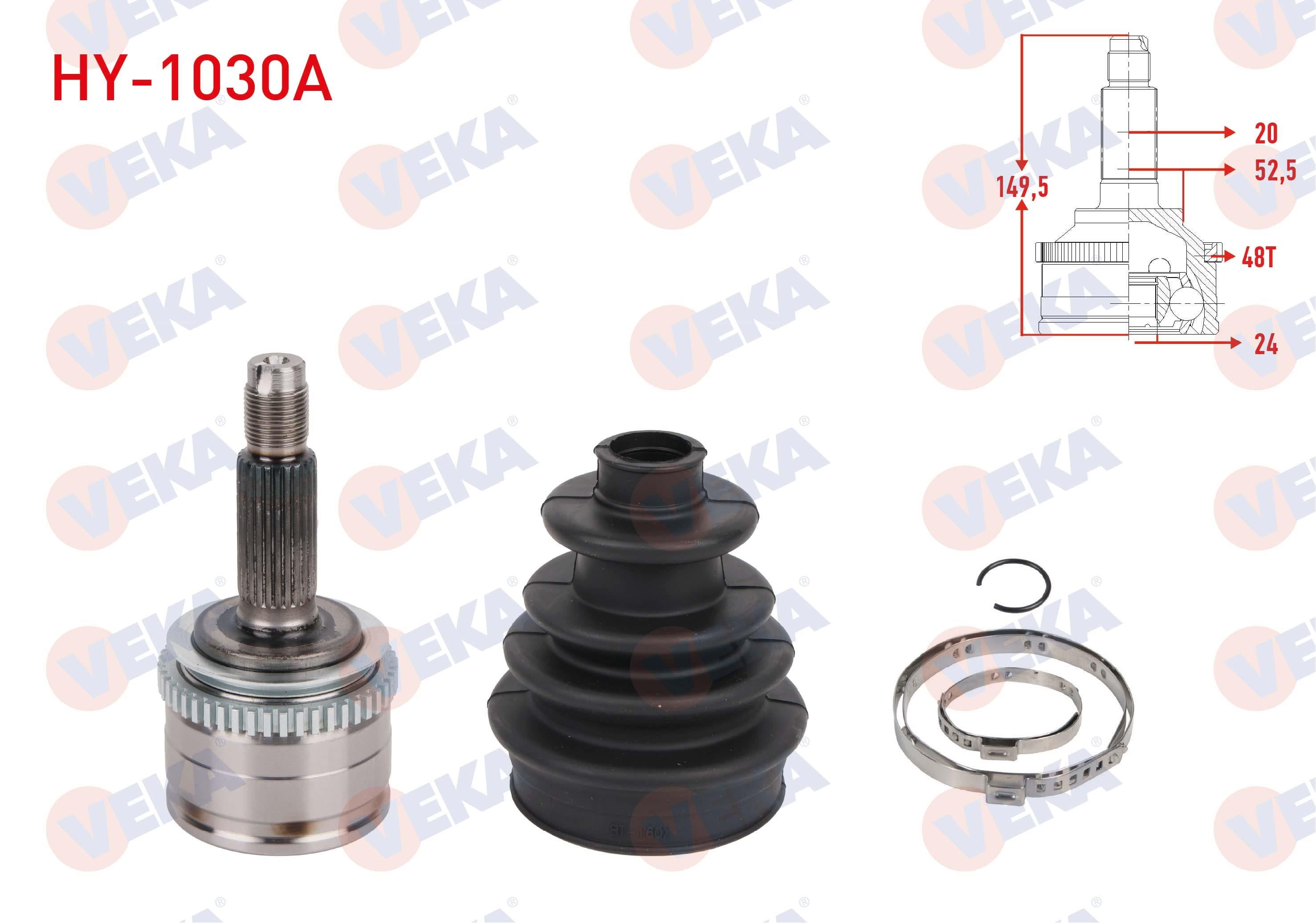 AKS KAFASI SOL-SAG ON DIS 24X20X52,5 UZUNLUK 149,5mm ABSLI 48 DIS HYUNDAI i10 I (PA) 1.1 - 1.2i 2008-2013