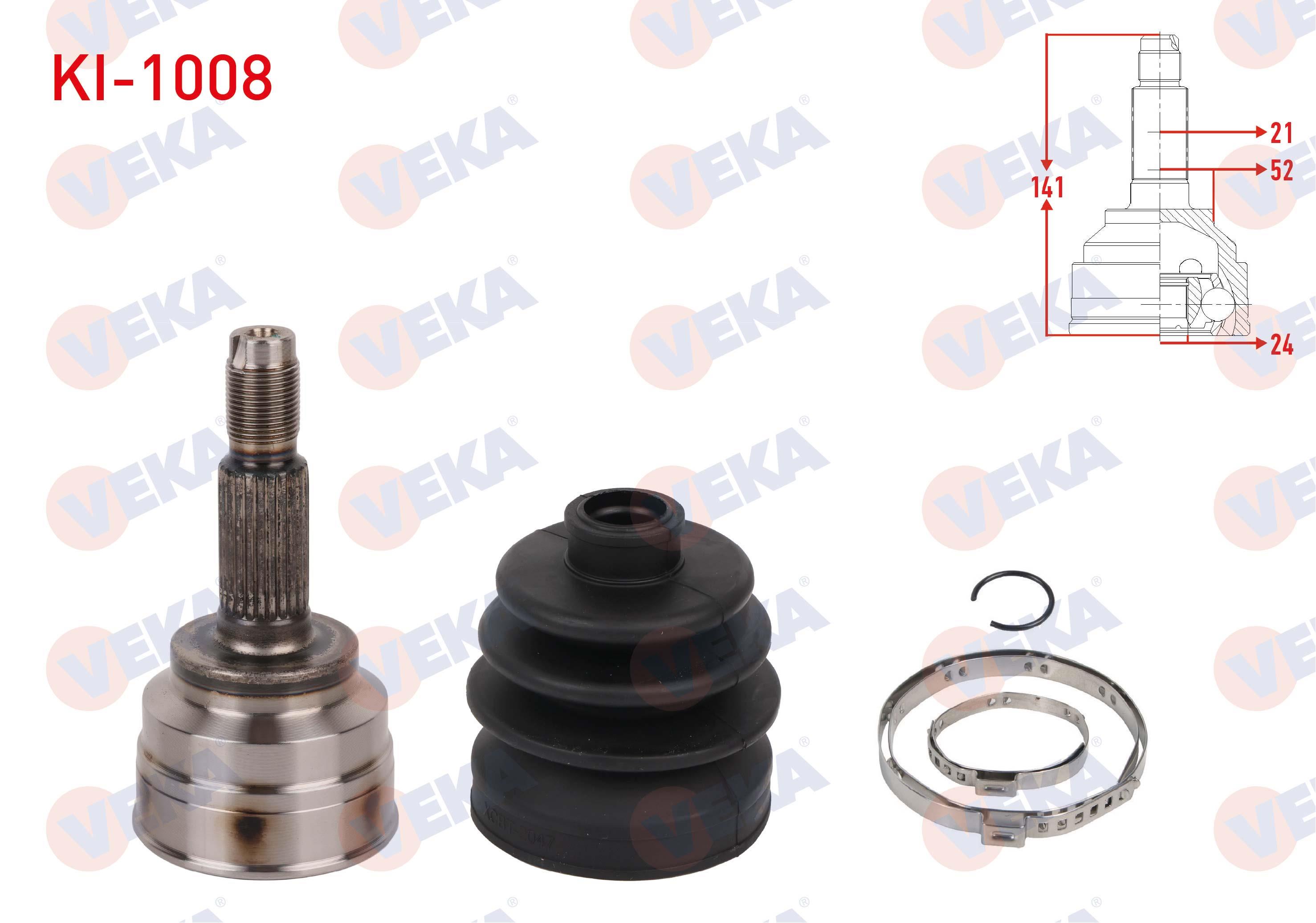 AKS KAFASI SOL-SAG ON DIS 24X21X52 UZUNLUK 141mm KIA RIO I 1.3 2000-2005