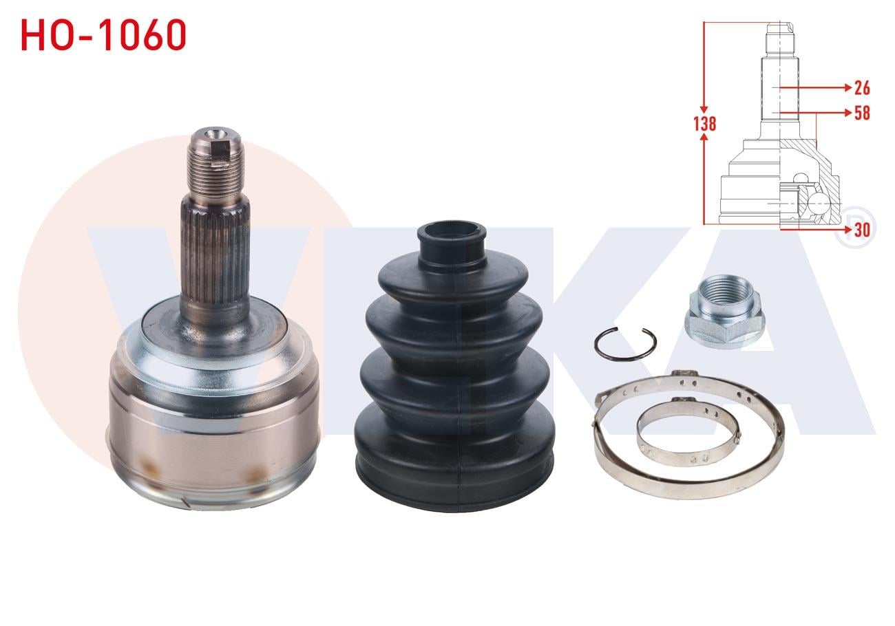 AKS KAFASI SOL-SAG ON DIS 26X30X58 UZUNLUK 138mm HONDA CIVIC IX 1.4i 2012-2016 / CIVIC VIII 1.4i 2005-2012