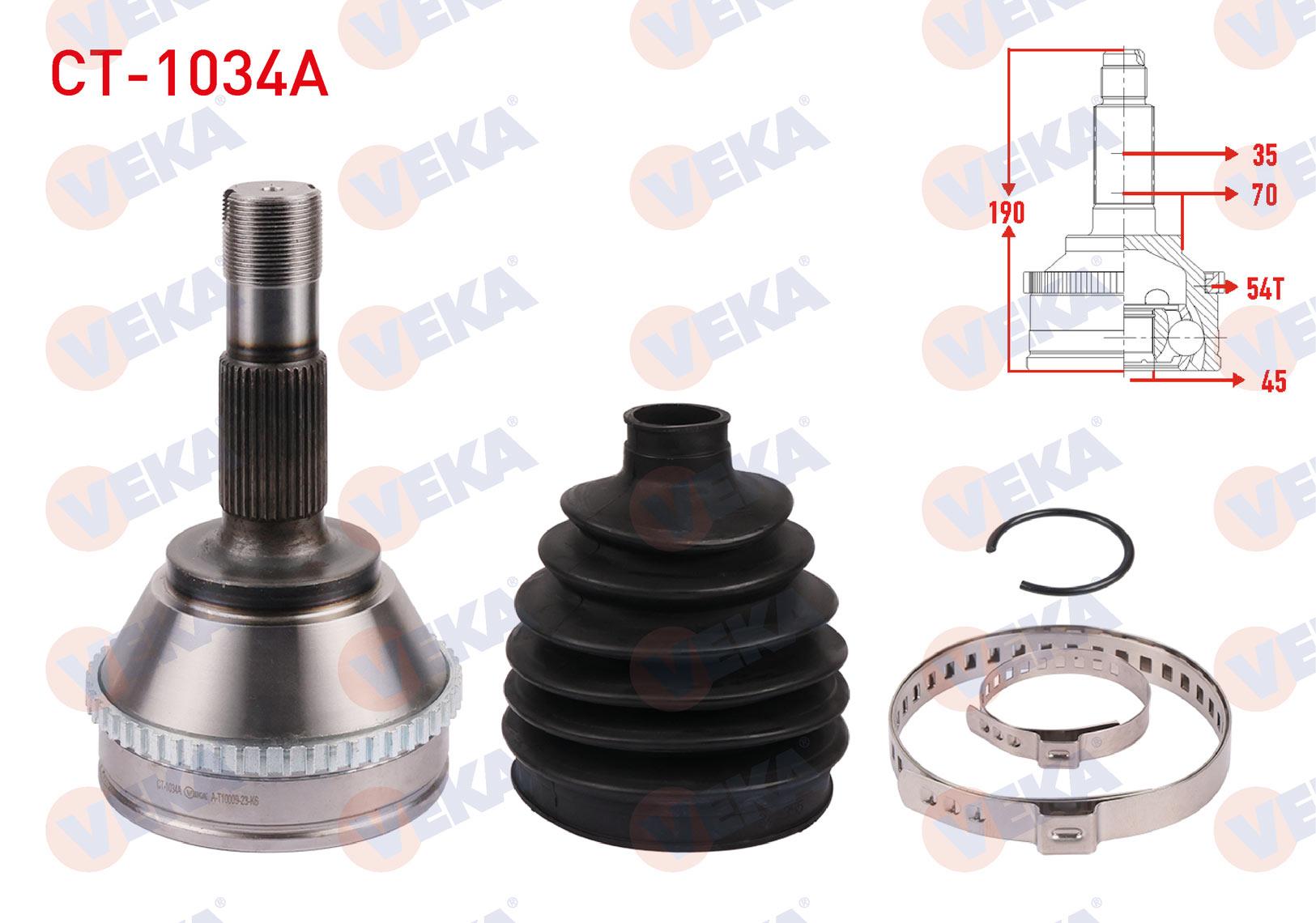 AKS KAFASI SOL-SAG ON DIS FIAT DUCATO (230) 2.5 TDI 18q ABSLI 54 DIS 16 JANT 35X45X70 UZUNLUK 190 mm 1994-2002