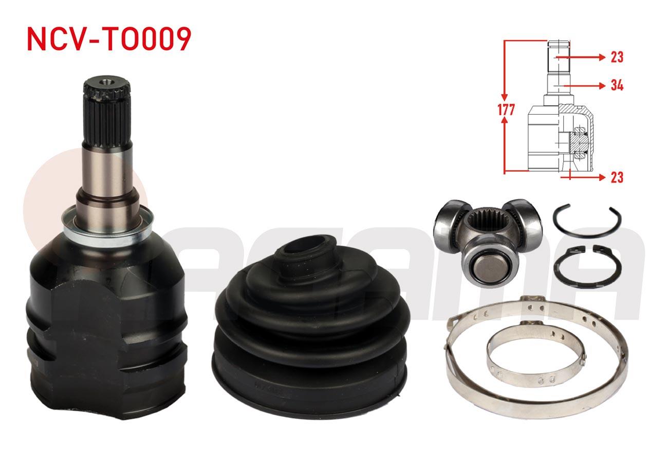 AKS KAFASI SOL-SAG ON IC 23X23X34 UZUNLUK 177mm TOYOTA COROLLA (_E10_) 1.3i EE101 - 1.6i AE101 1992-1997