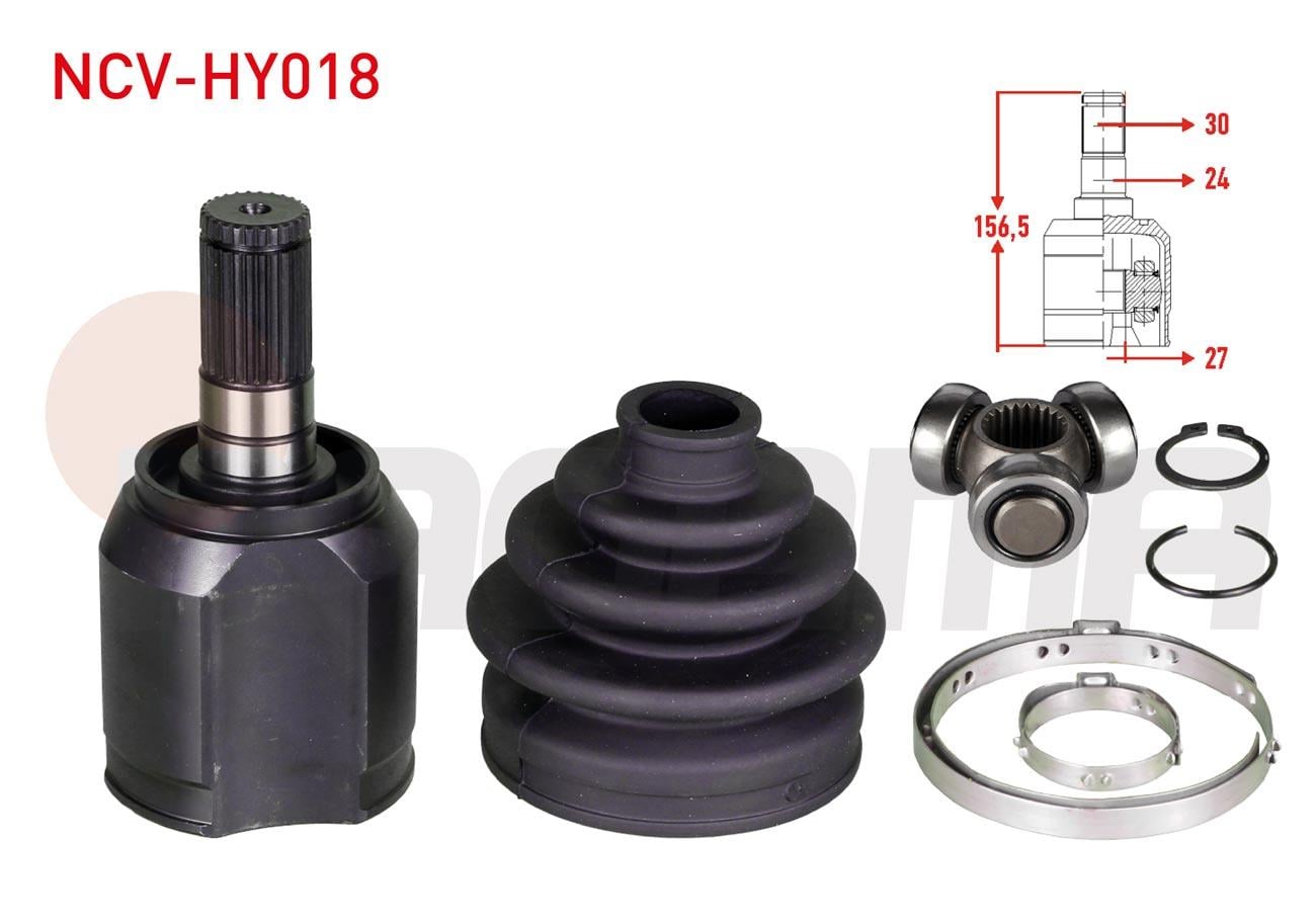 AKS KAFASI SOL-SAG ON IC 27X24X30 UZUNLUK 156,50mm HYUNDAI I30 (GD) 1.6 GDI - 1.6 CRDI A-T 2011-2017/ IX35 (LM) 2.0 CRDI A-T 2010-/ KIA CEED 1.6 CRDI A-T 2012-
