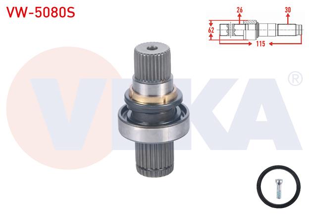 AKS KAFASI SOL-SAG ON IC FREZE EK MILI 26X30X62 UZUNLUK 115 mm VOLKSWAGEN TRANSPORTER V 2.5 TDI A-T 2003-2011