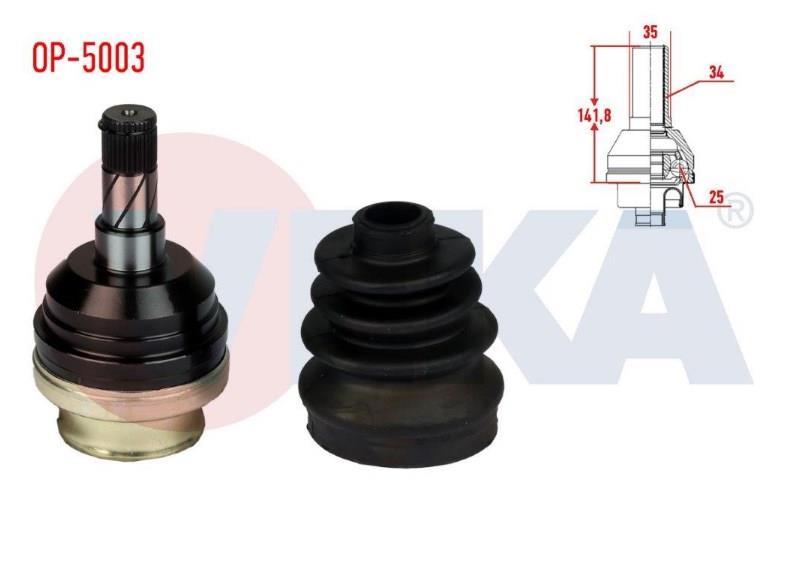 AKS KAFASI SOL-SAG ON IC OPEL VECTRA A-B 1.8i 16v 34X25X35 UZUNLUK 142,2mm 1995-2003 93173430 90375228 90278734 644001 644002 617006 302253