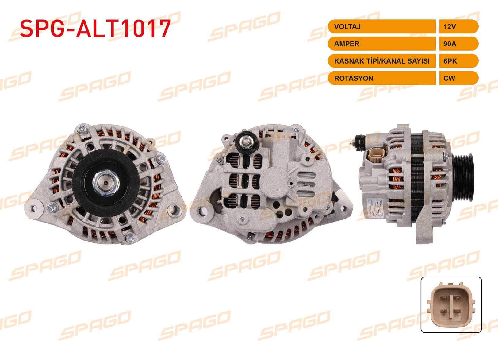 ALTERNATOR 12V/90A 6PK (ALT532) HONDA CIVIC VII 1.4i - 1.6i 2000-2006