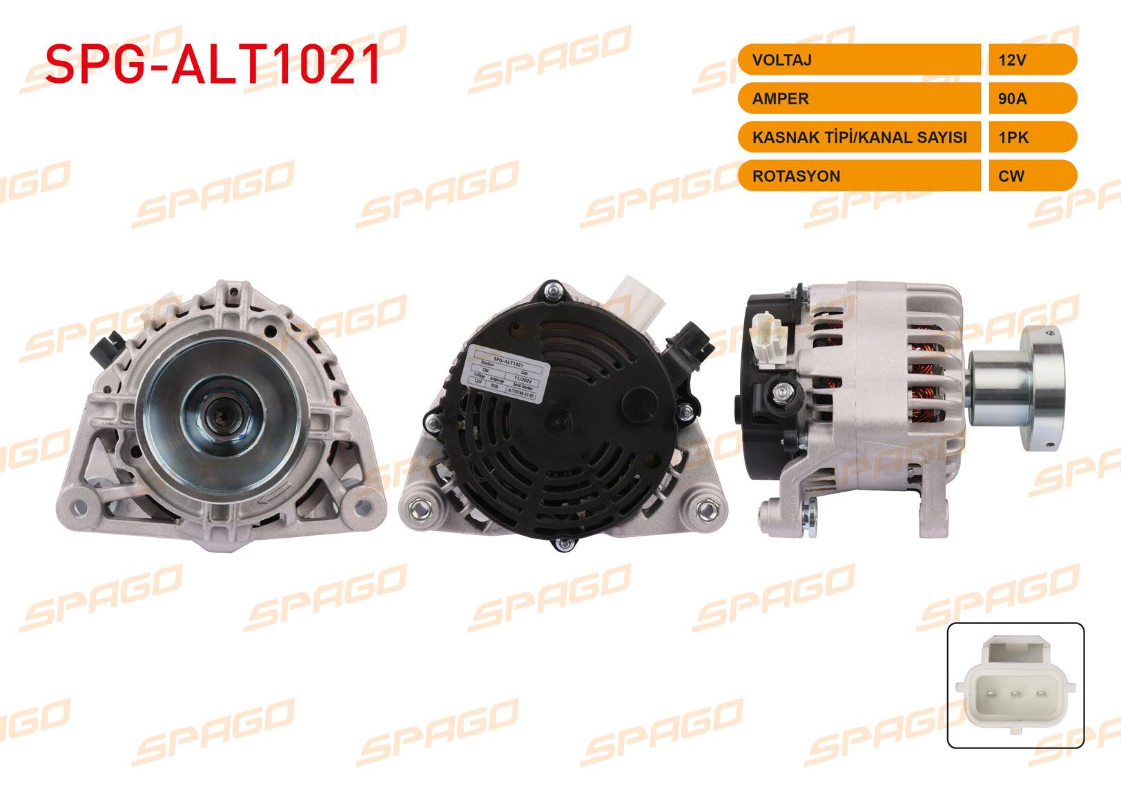 ALTERNATOR 12V/90A (ALT722) FORD FOCUS I 1.8 TDCI 1998-2004