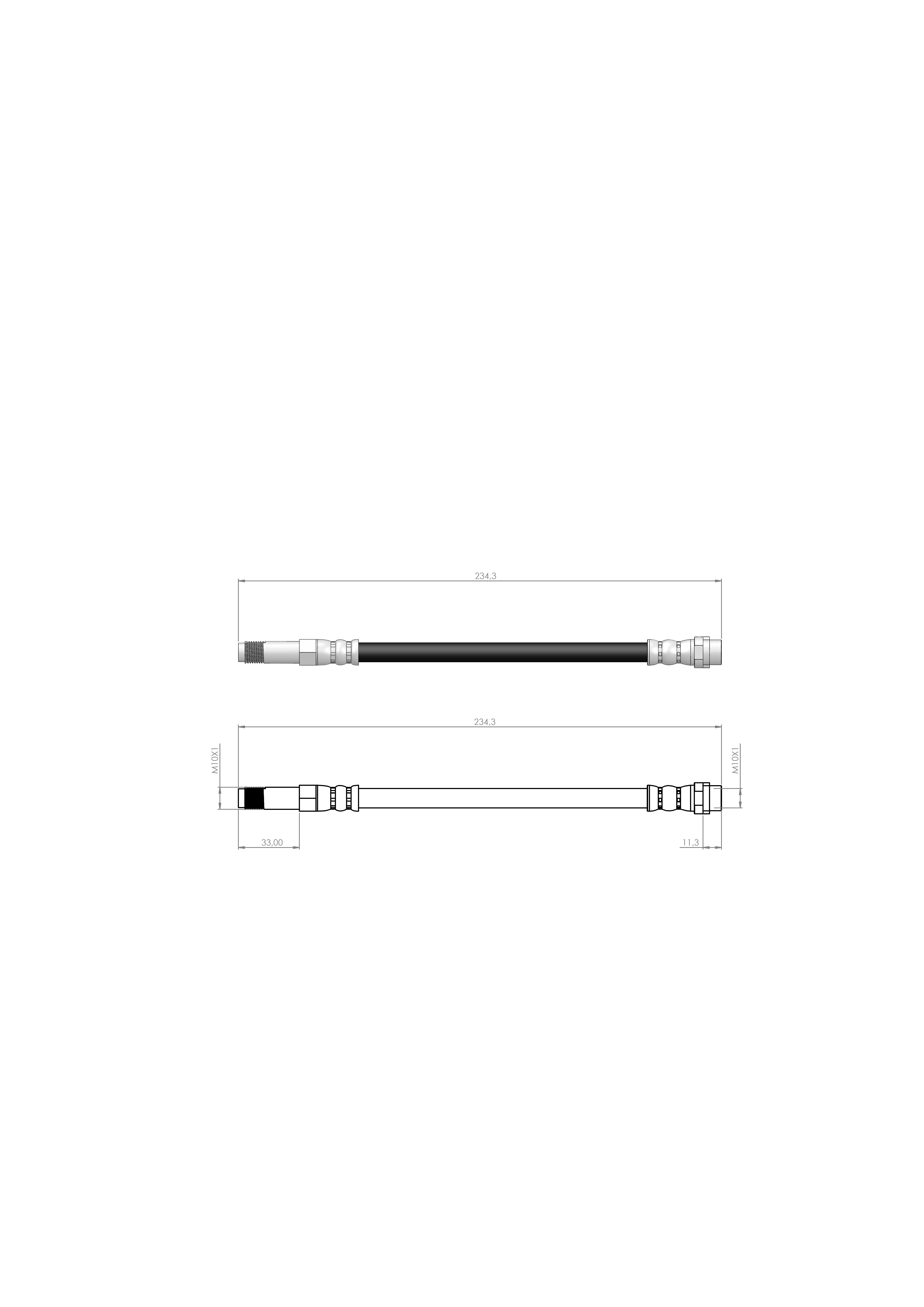 ARKA FREN HORTUMU DIŞ T5 T6 04>  7H0611776 - 7H0611776B 30405