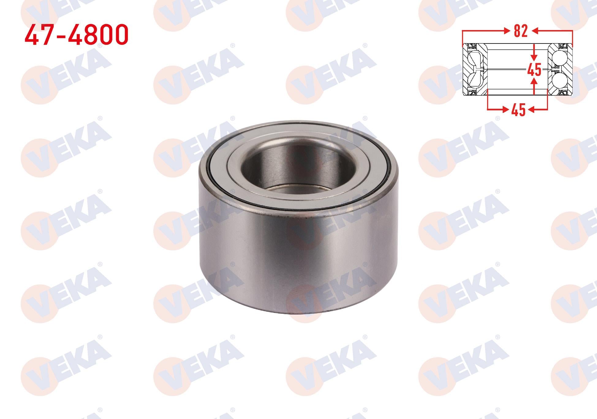 ARKA TEKERLEK RULMANI SOL-SAG 45X82X45 SSANGYONG ACTYON I 2.0 XDI 2005-2012/ ACTYON SPORTS II 2.0 XDI 2012-/ KYRON 2.0 XDI 2005-2011/ REXTON 2.7 XDI 2004-/ RODIUS I 2.7 XDI 2005-2013