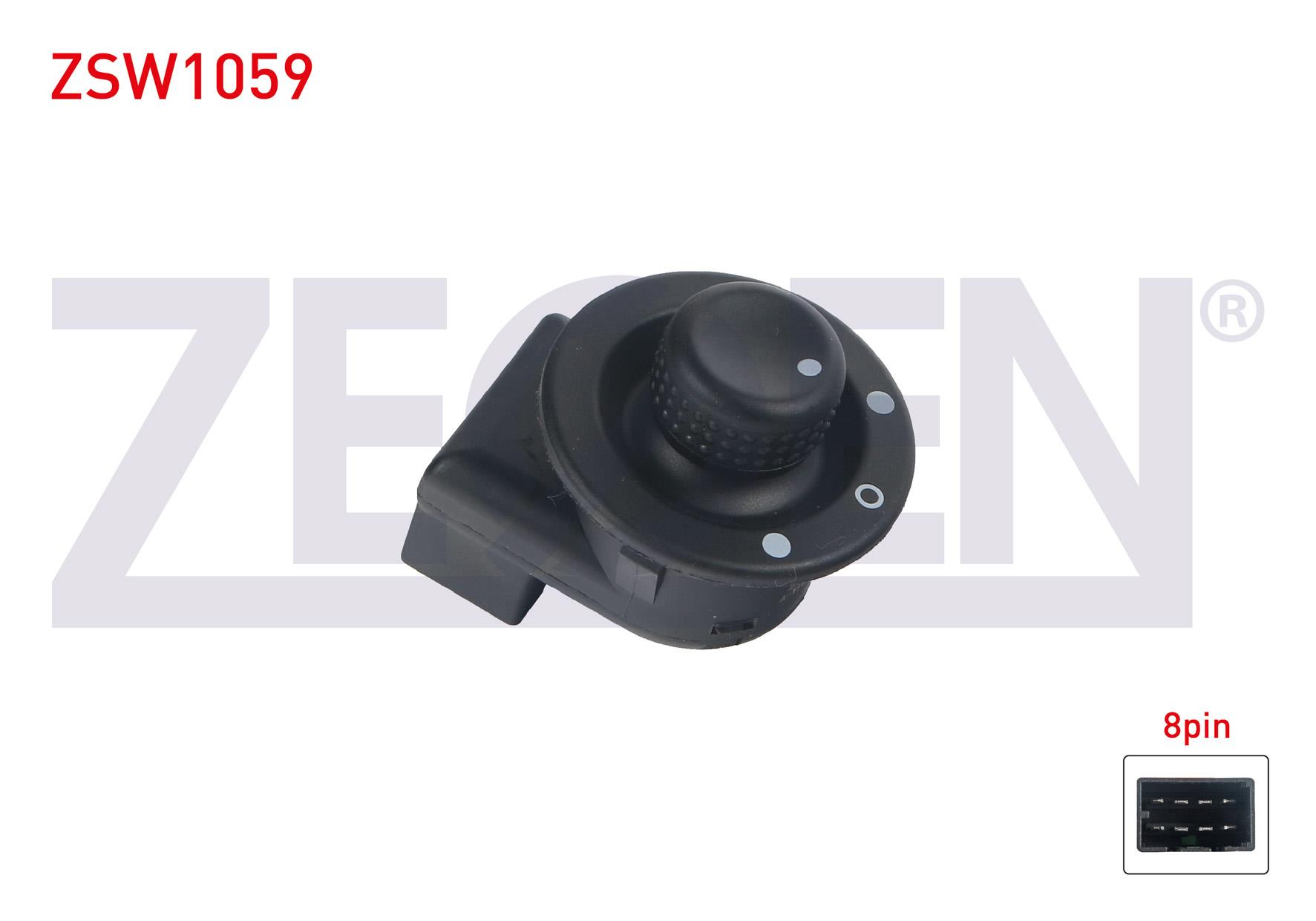 AYNA AYAR DUGMESI 8 PIN RENAULT CLIO III 2005-2012/ MEGANE II 2002-2008/ MASTER III 2010-/ LOGAN - SANDERO 2004-2013