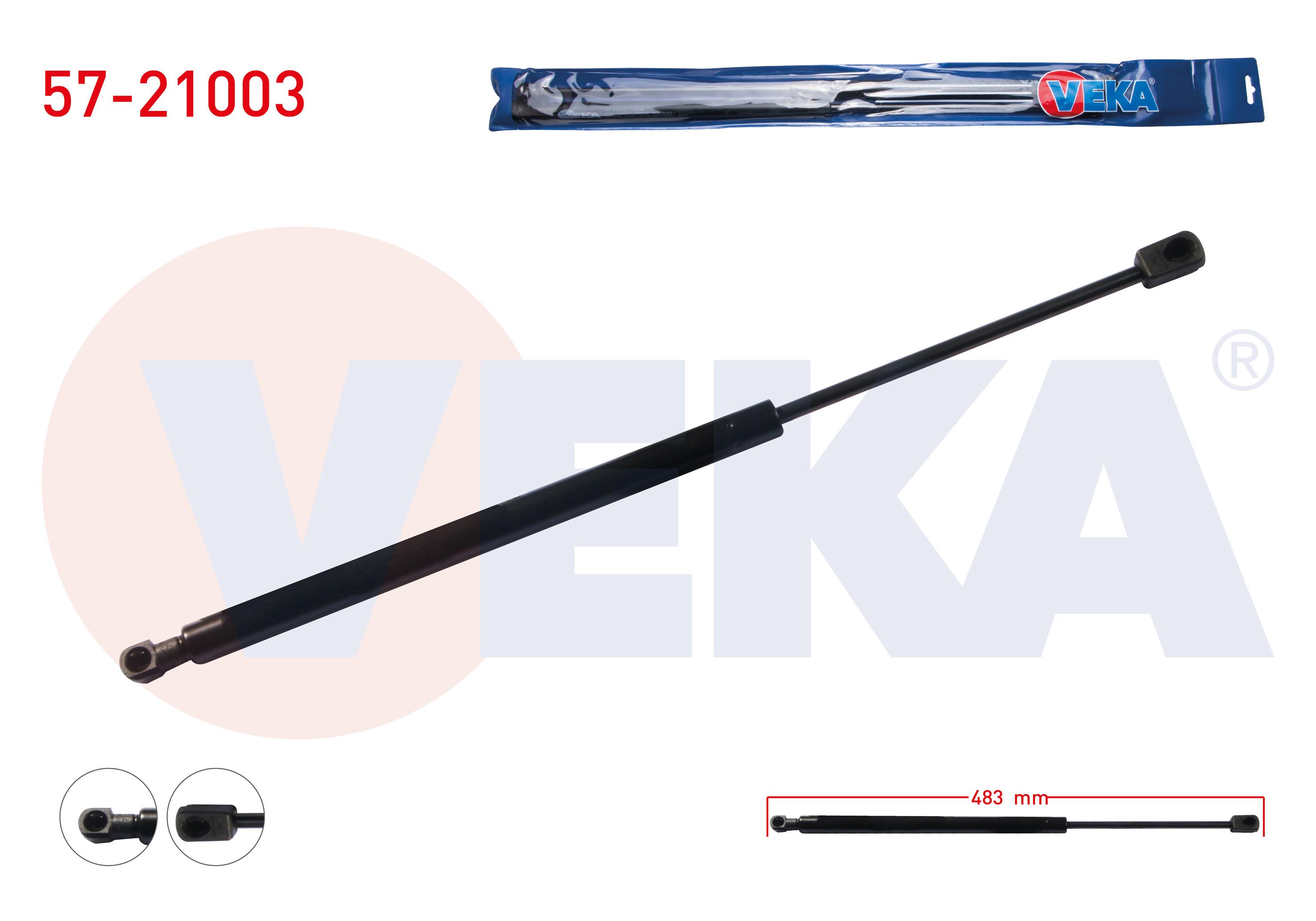 BAGAJ AMORTISORU 483mm/370N HYUNDAI GETZ (TB) 2002-2008