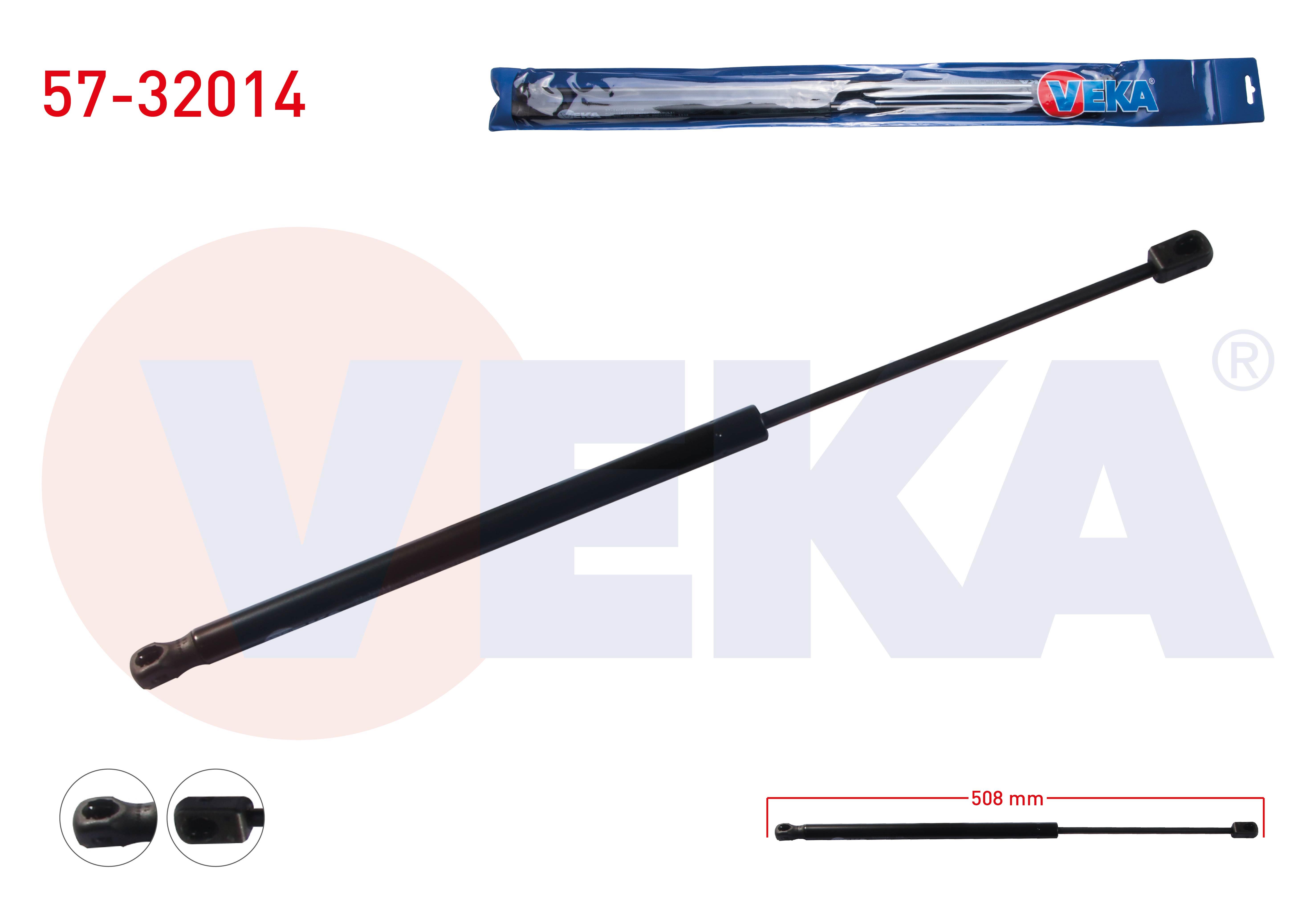 BAGAJ AMORTISORU 508mm/550N OPEL ASTRA F STATION WAGON 1991-1998