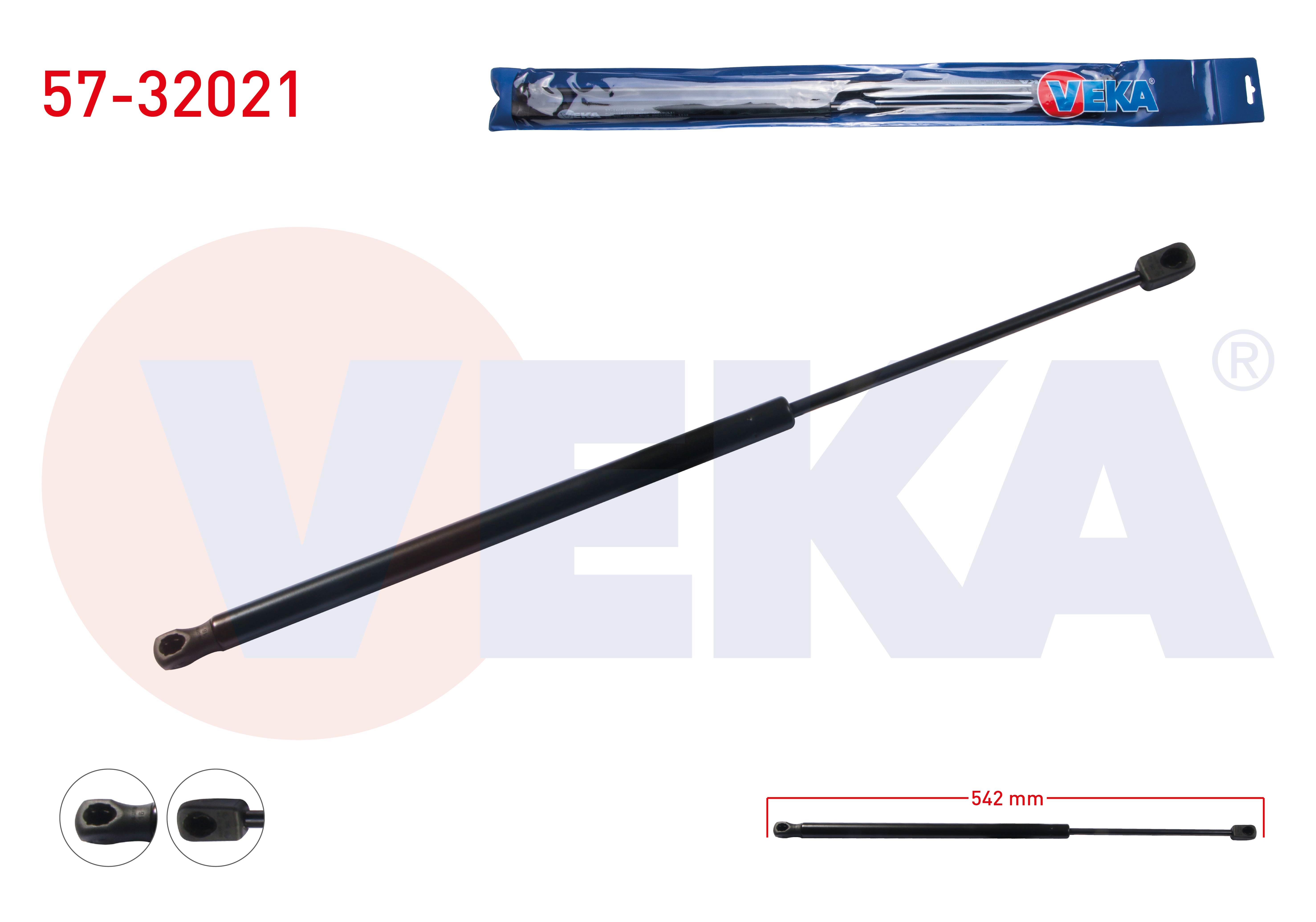 BAGAJ AMORTISORU 542mm/590N OPEL ZAFIRA A 1999-2005