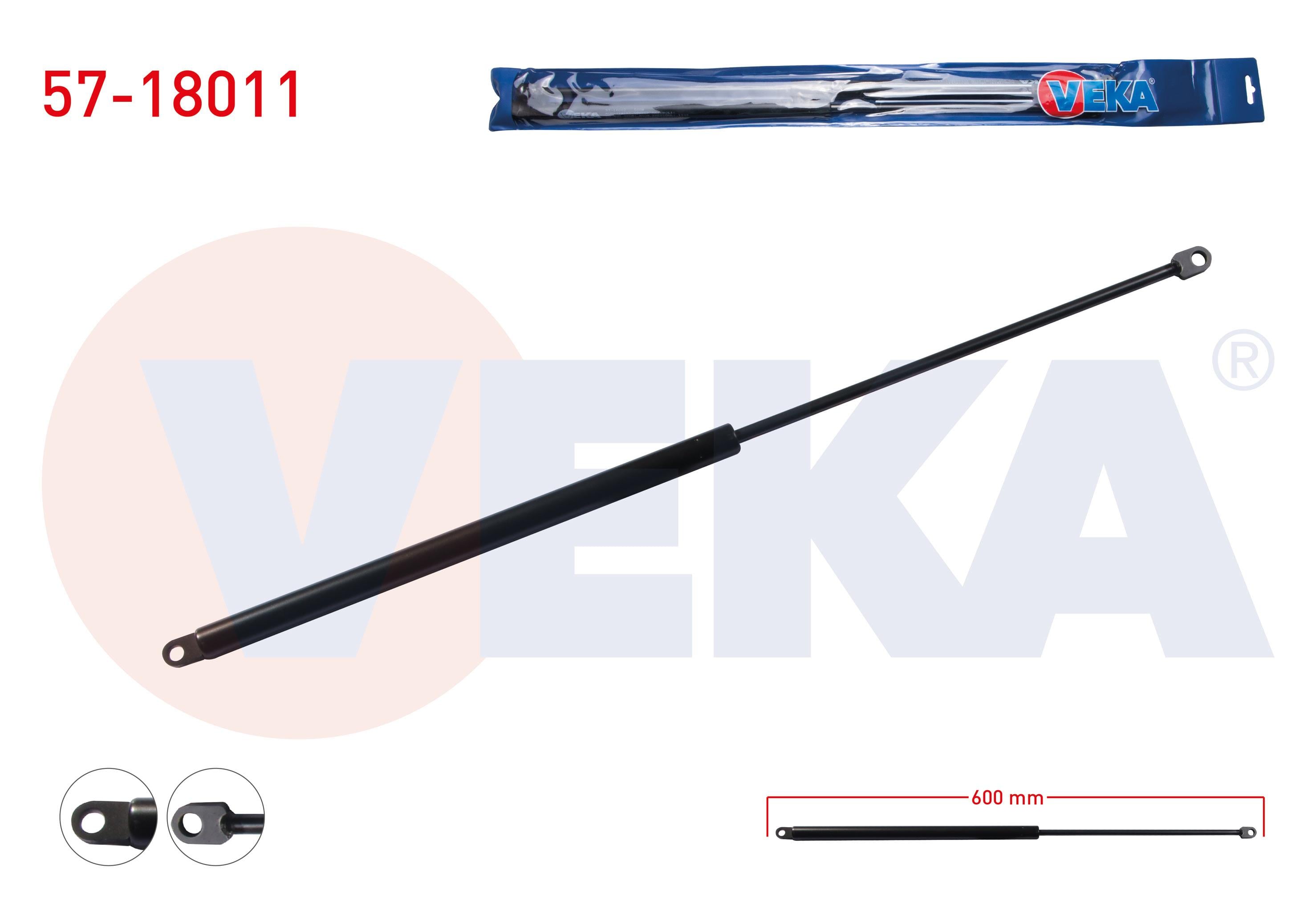 BAGAJ AMORTISORU 600mm/300N CIFT DELIK FIAT KARTAL 1985-1988