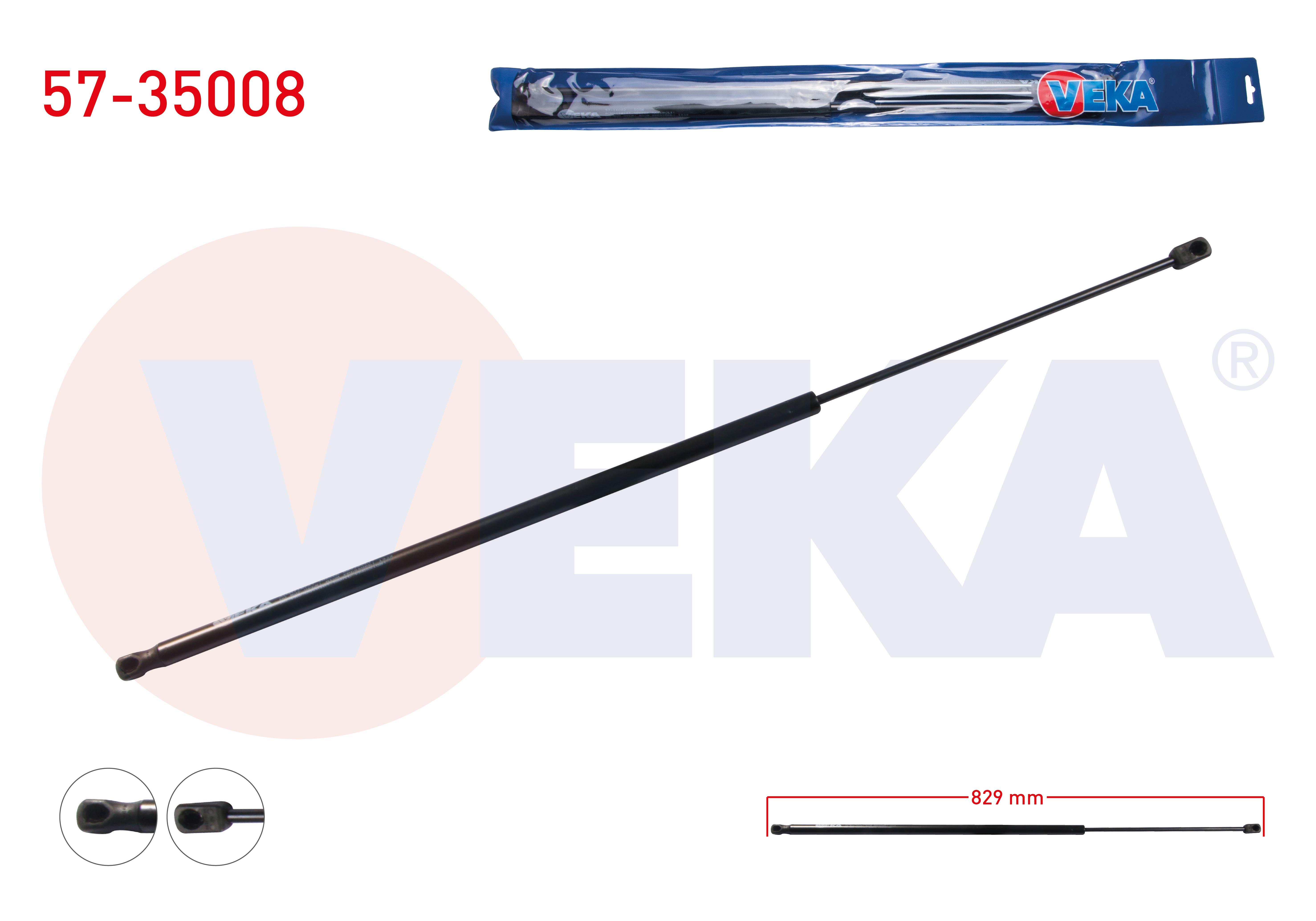 BAGAJ AMORTISORU 829mm/640N RENAULT KANGOO (KW0/1) 2008-