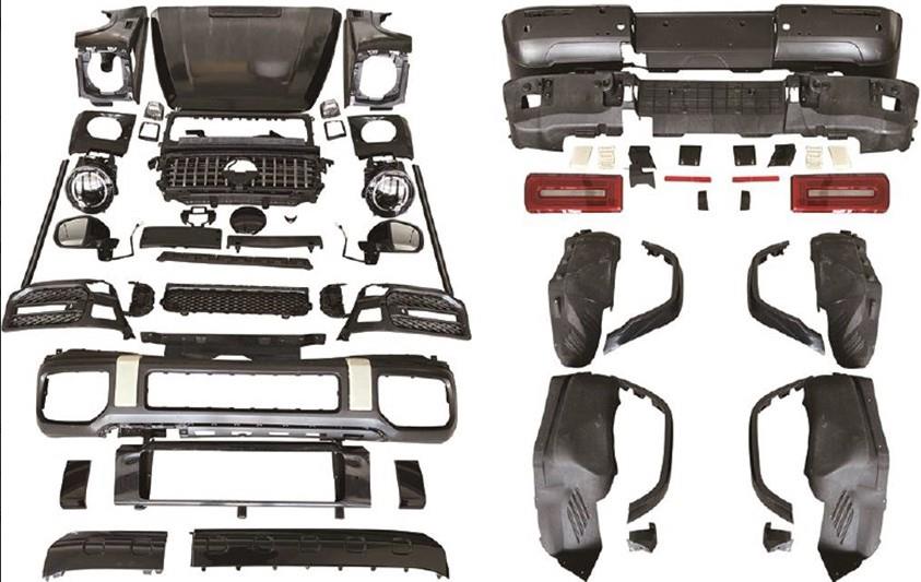 BODY KİT W463 [2005-11 DONUSUM=> W464] PANJ-LU, KAPUT, FAR/STOP, AYNALAR, ÇAMURLUKLAR/DODIKLER -AMG-