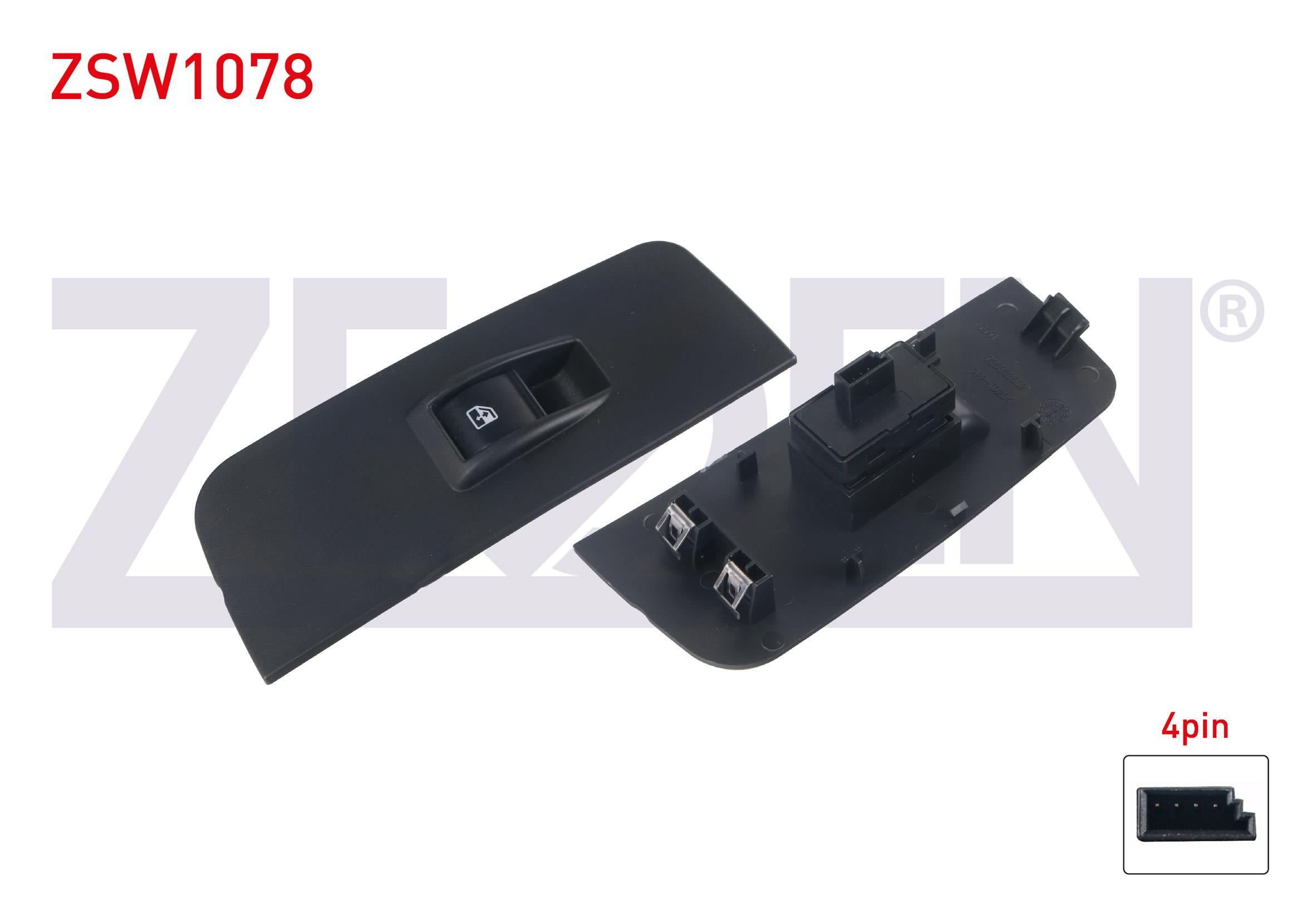 CAM ACMA ANAHTARI TEKLI CERCEVELI YESIL ISIK 4 PIN FIAT LINEA 2007-/ PALIO 1996-2005