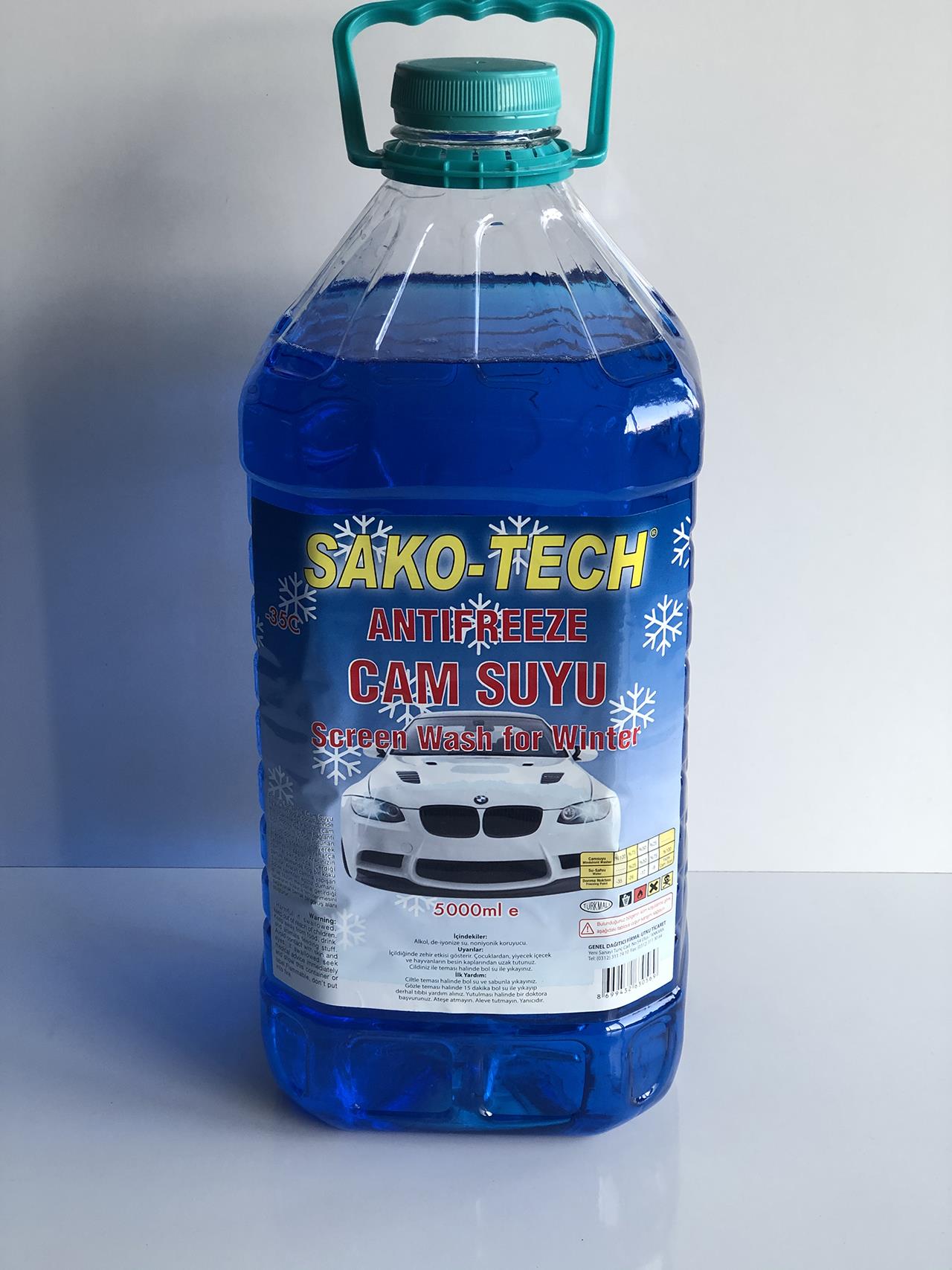 CAM SUYU 5 LİTRE -35 DERECE MAVİ