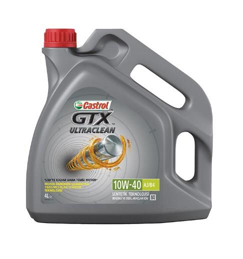 CASTROL GTX 10W40 ULTRACLEAN MOTOR YAĞI A3/B4 4LT