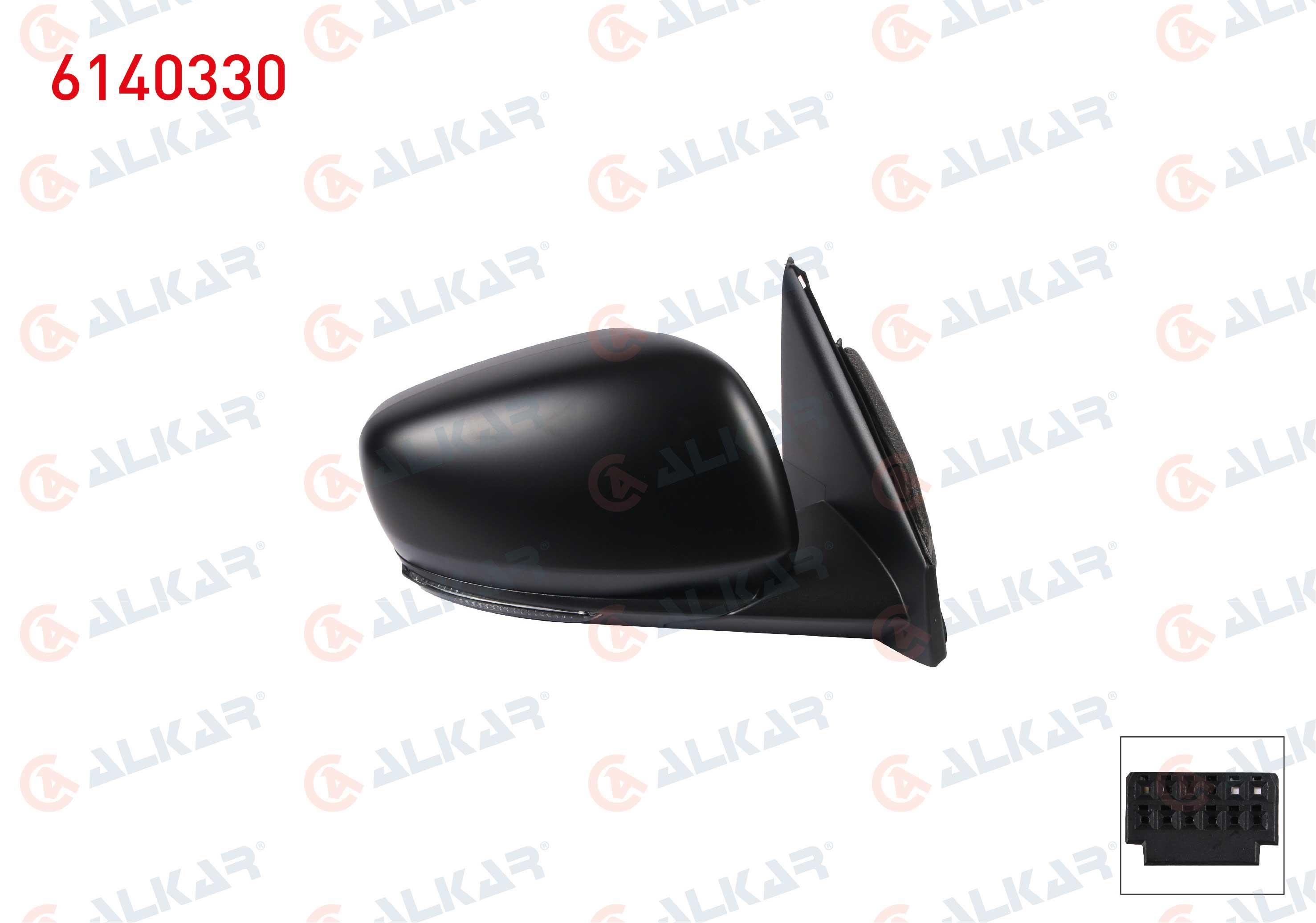 DIS DIKIZ AYNASI SAG ELEKTRIKLI ISITMALI ASTARLI SINYALLI 9 PIN RENAULT KADJAR 2015-