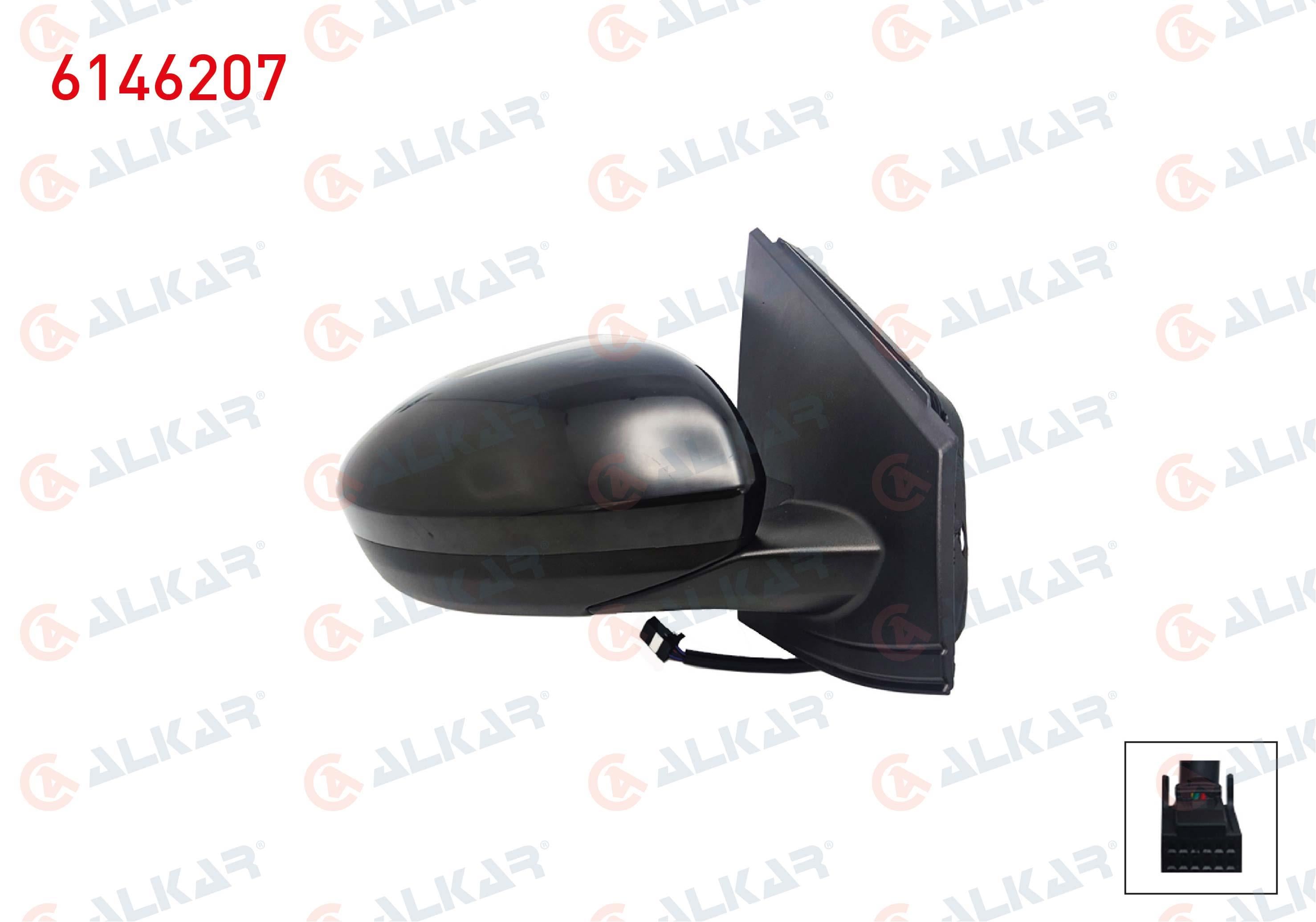DIS DIKIZ AYNASI SAG ELEKTRIKLI ISITMALI ASTARLI KOR NOKTALI 9 PIN DACIA SANDERO/STEPWAY II (B8_) 2021- / JOGGER 2022- / LOGAN III 2021-