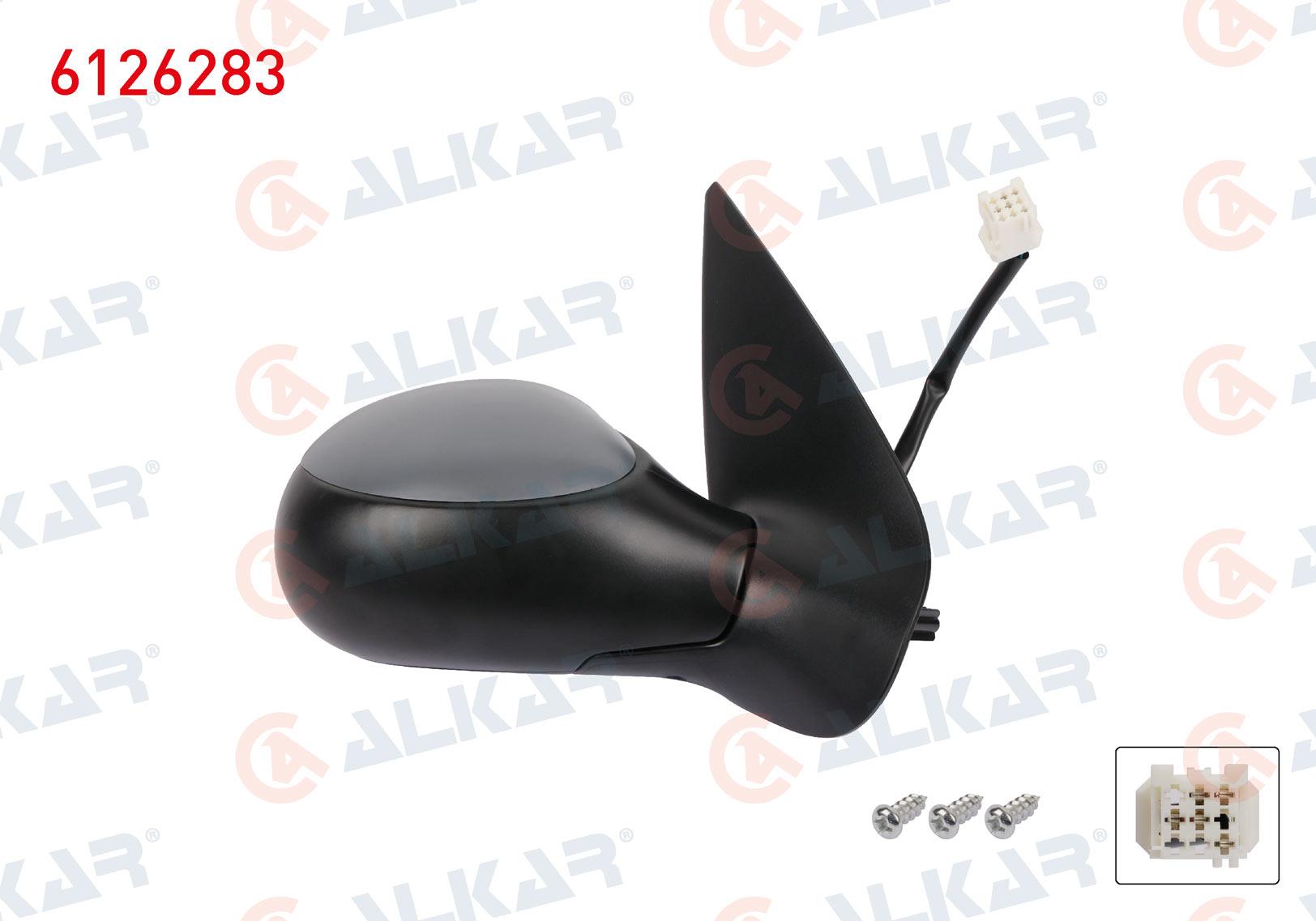 DIS DIKIZ AYNASI SAG ELEKTRIKLI ISITMALI ASTARLI 5 PIN PEUGEOT 206 (2A/C) 1998-